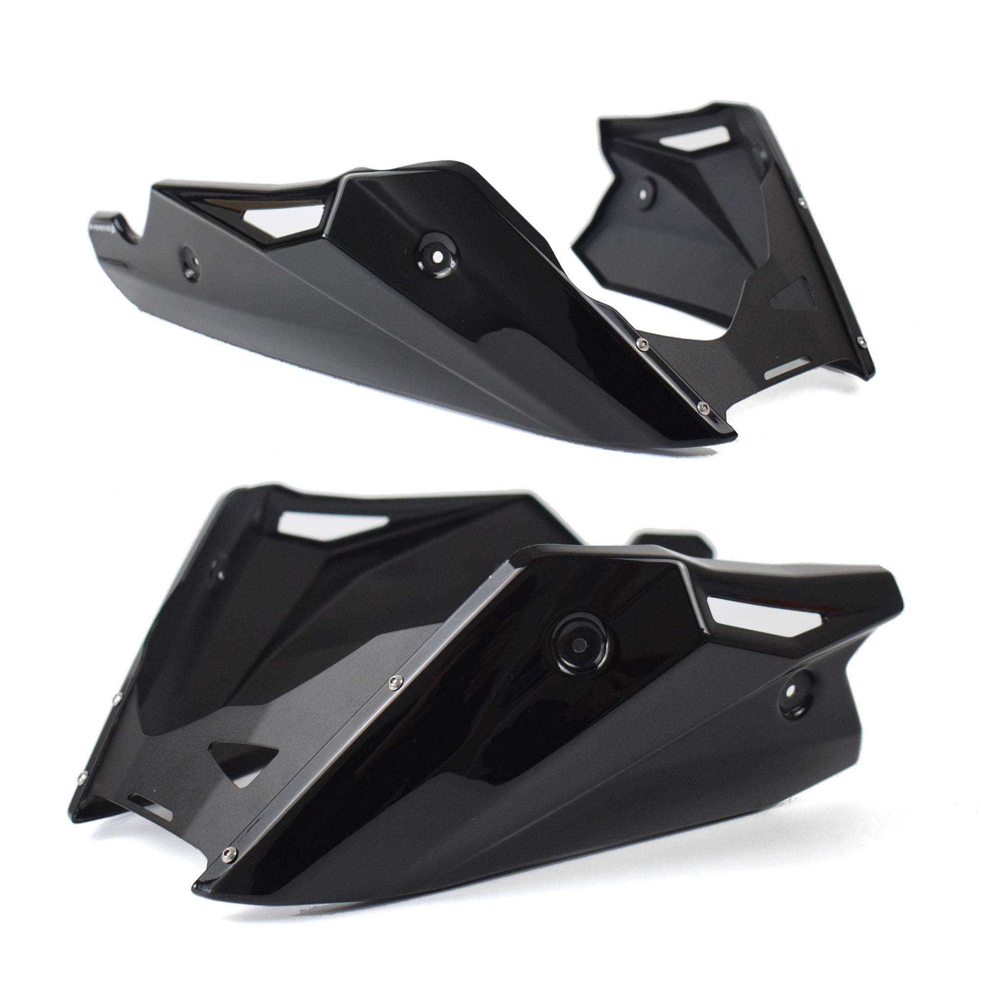 Pyramid Belly Pan | Graphite Black | Honda CB 750 Hornet 2023>Current-21577E-Belly Pans-Pyramid Motorcycle Accessories