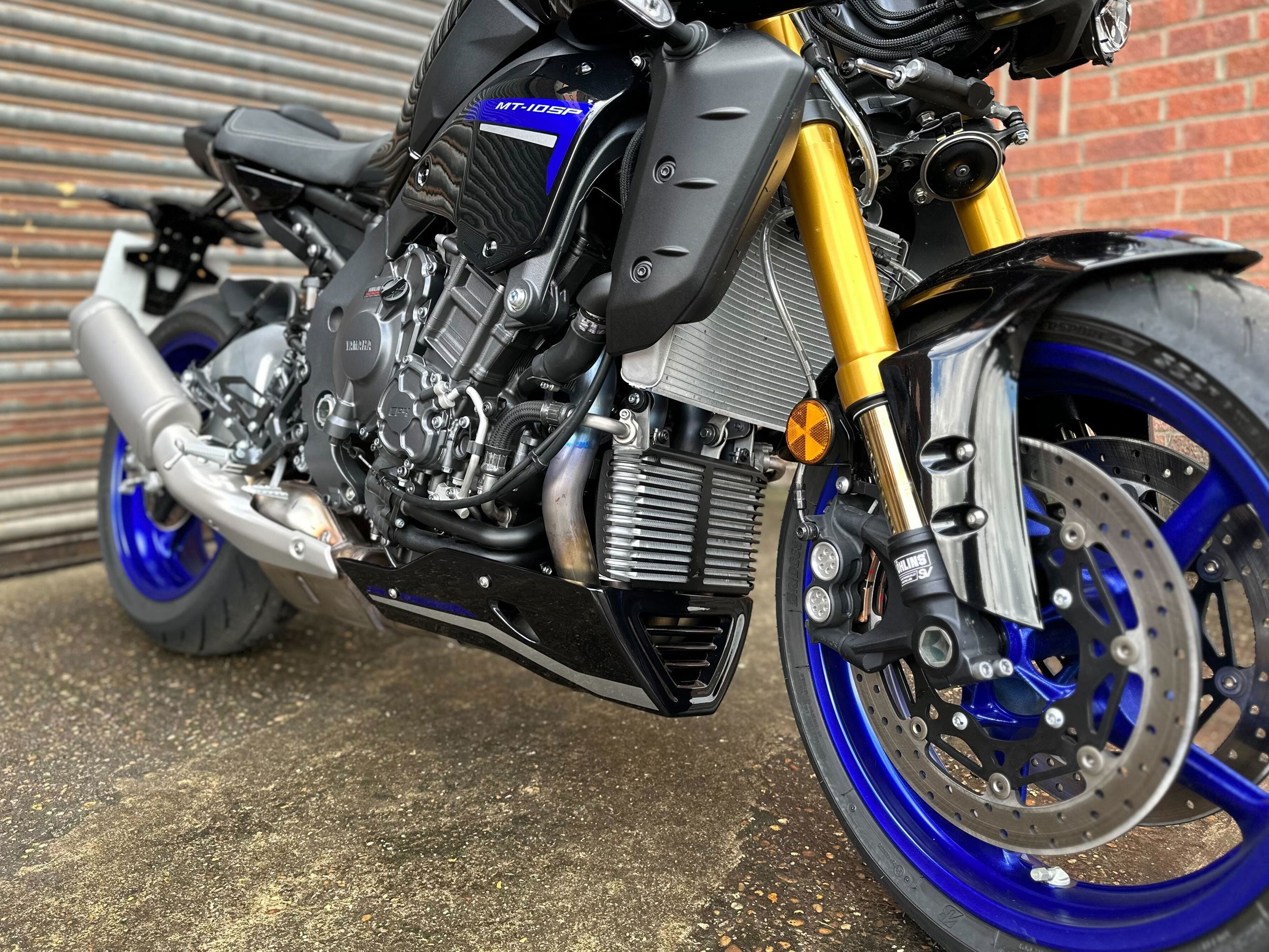 Pyramid Belly Pan | Icon Blue | Yamaha MT-10 2016>Current -  Shop name