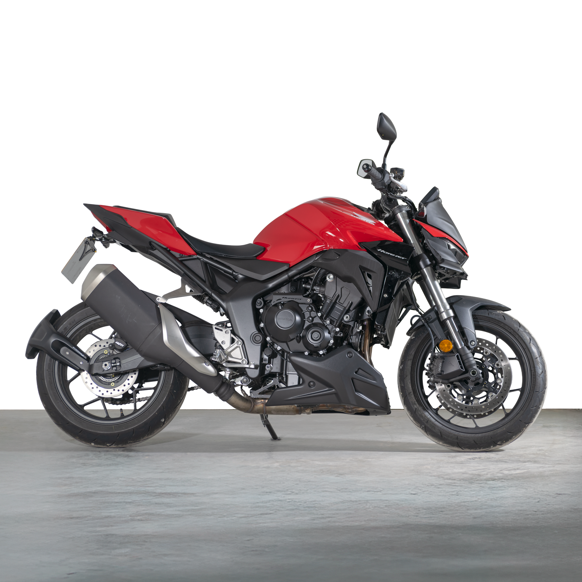Pyramid Belly Pan | Matte Black | Honda CB1000 Hornet inc SP 2025>Current-Belly Pans-Pyramid Motorcycle Accessories