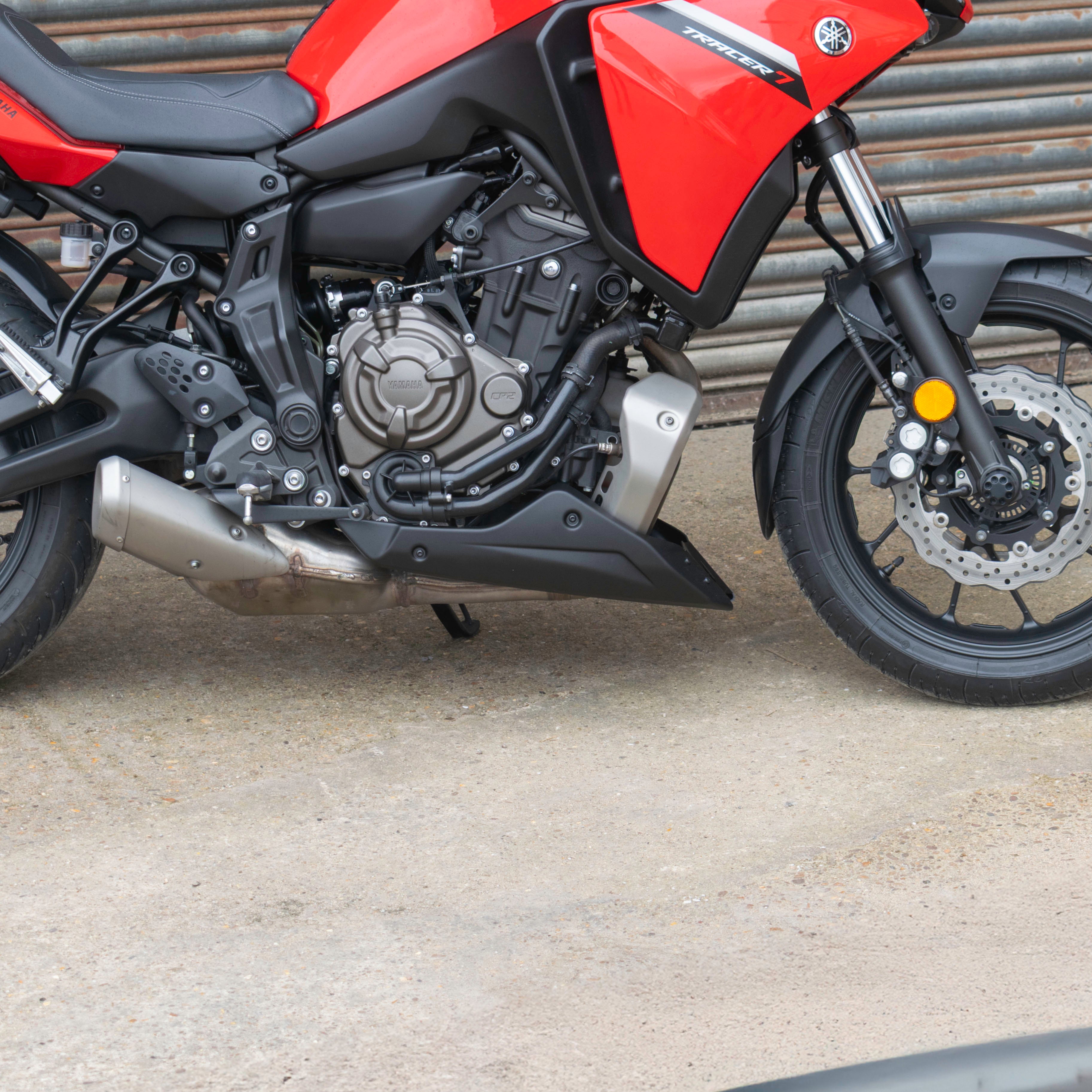 Pyramid Belly Pan | Matte Black | Yamaha Tracer 7 2020>Current-Belly Pans-Pyramid Motorcycle Accessories