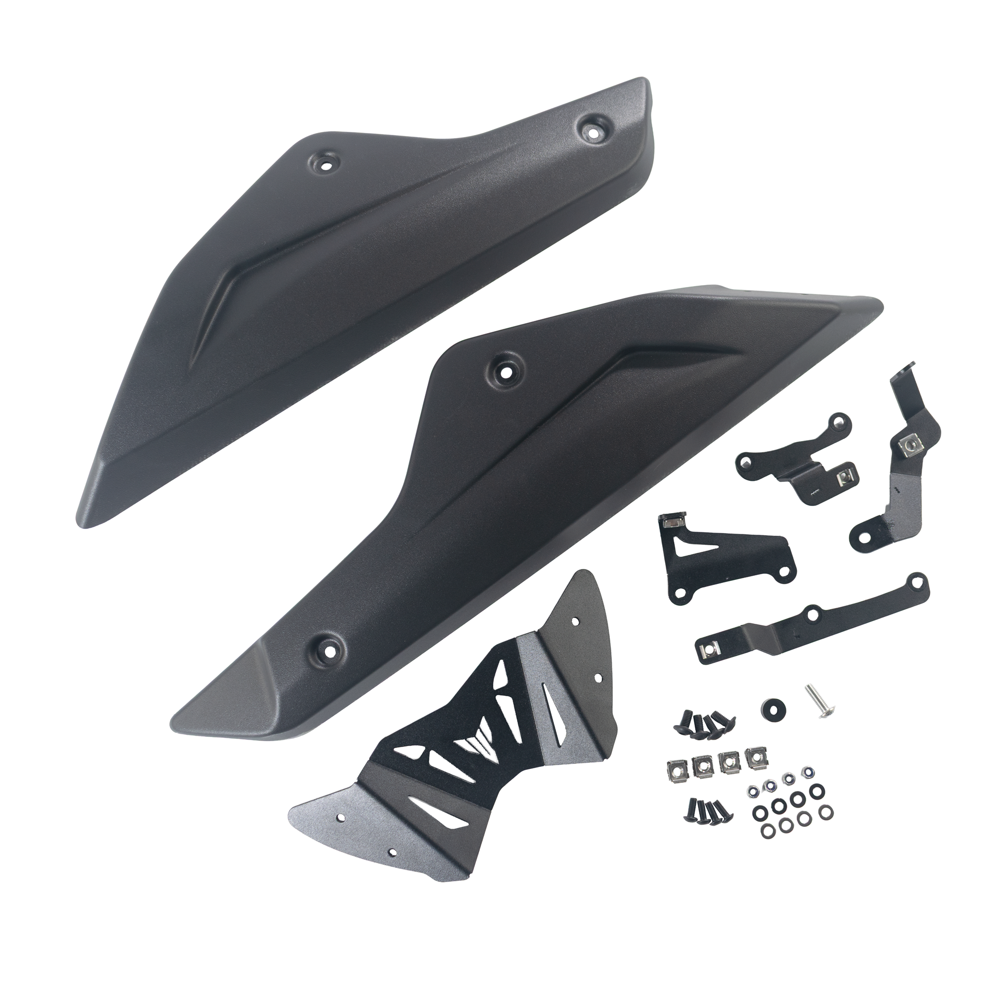 Pyramid Belly Pan | Matte Black | Yamaha Tracer 7 GT 2020>Current-Belly Pans-Pyramid Motorcycle Accessories