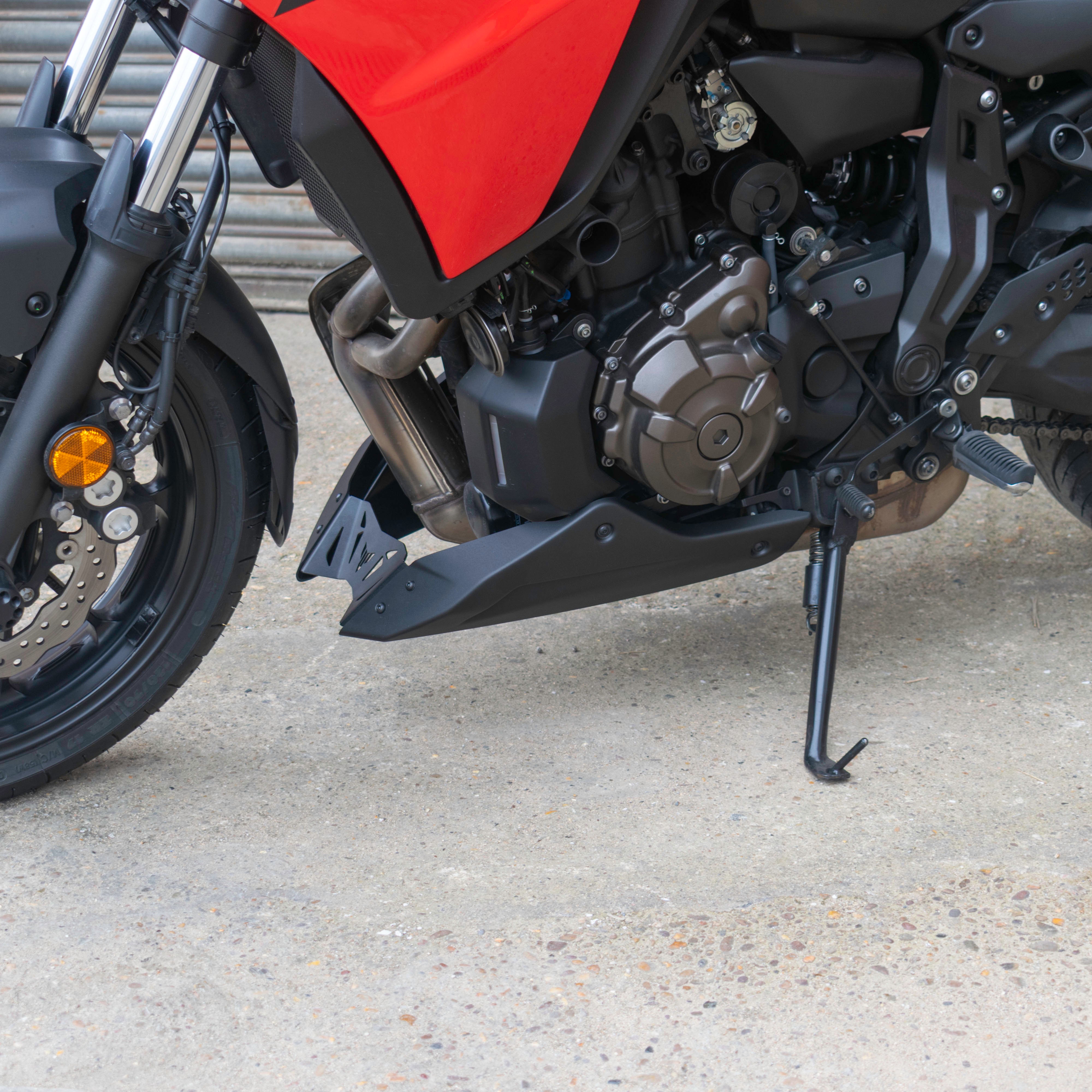 Pyramid Belly Pan | Matte Black | Yamaha Tracer 7 2020>Current-Belly Pans-Pyramid Motorcycle Accessories
