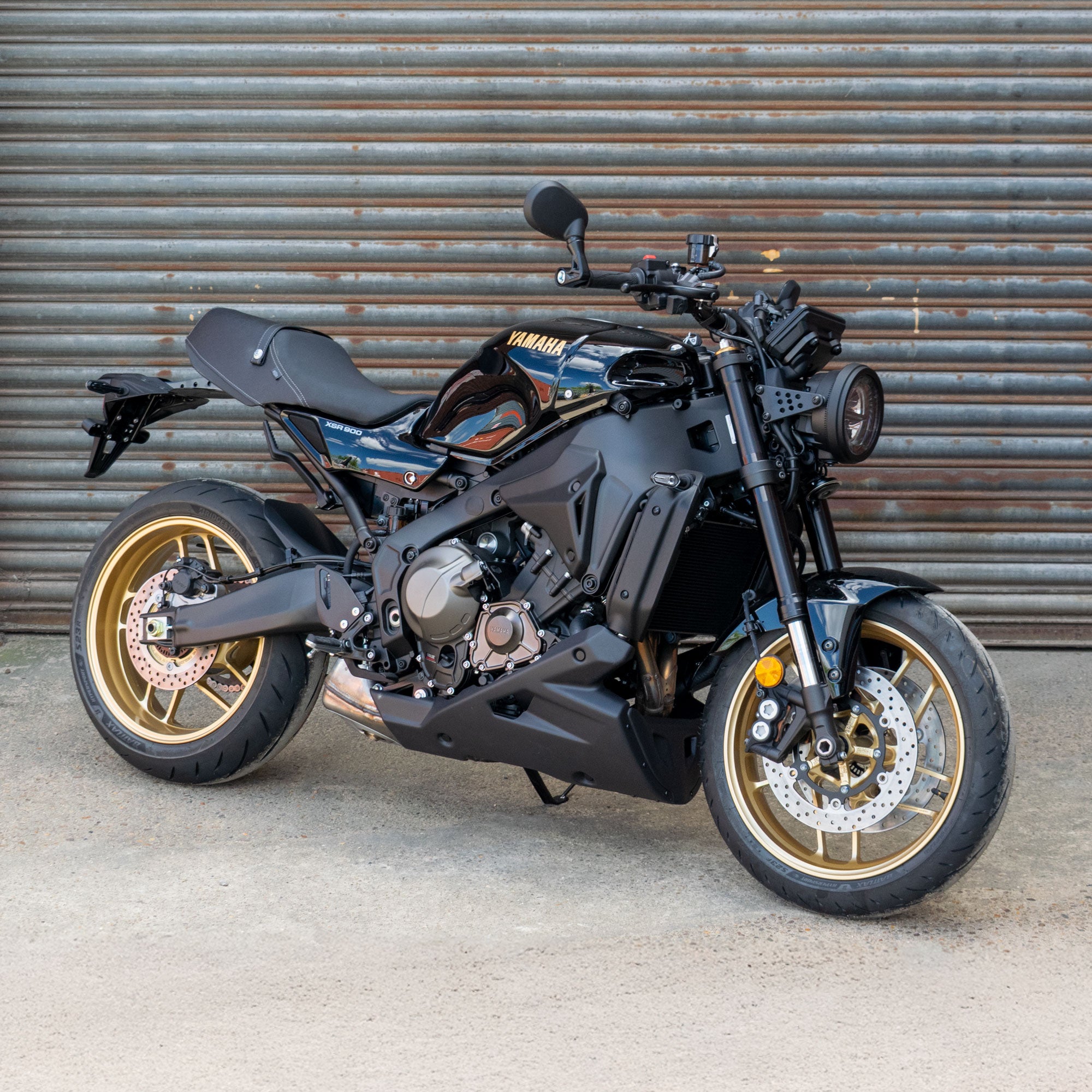 Pyramid Belly Pan | Matte Black | Yamaha XSR 900 2022>Current-Belly Pans-Pyramid Motorcycle Accessories