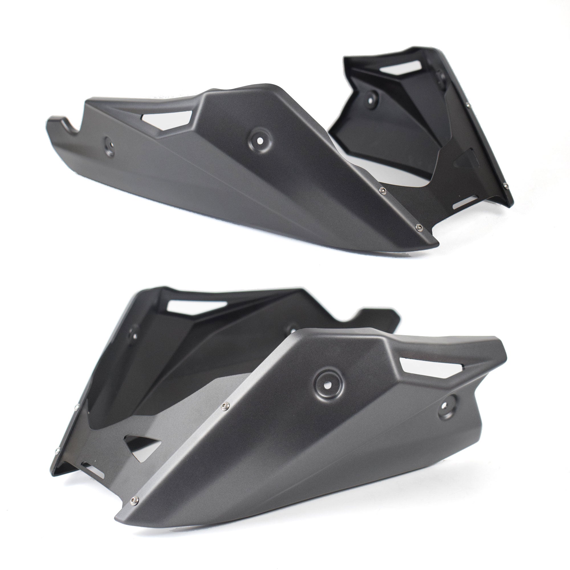 Pyramid Belly Pan | Matte Iridium Grey Metallic | Honda CB 750 Hornet 2023>Current-21577D-Belly Pans-Pyramid Motorcycle Accessories