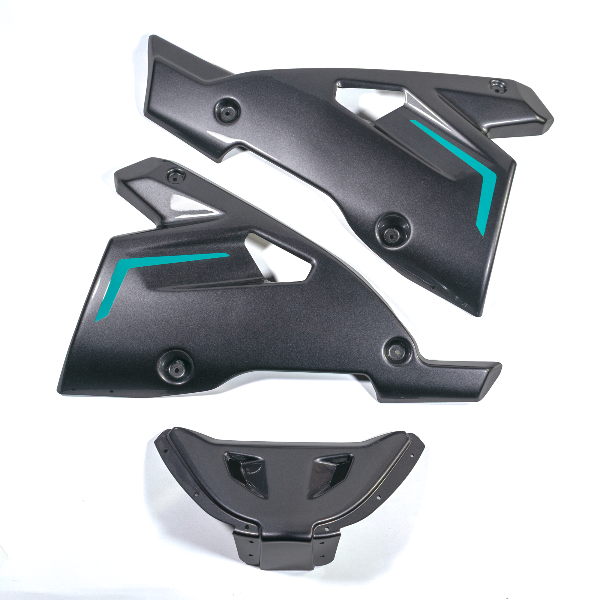 Pyramid Belly Pan | Midnight Cyan | Yamaha MT-09 2024>Current-Belly Pans-Pyramid Motorcycle Accessories