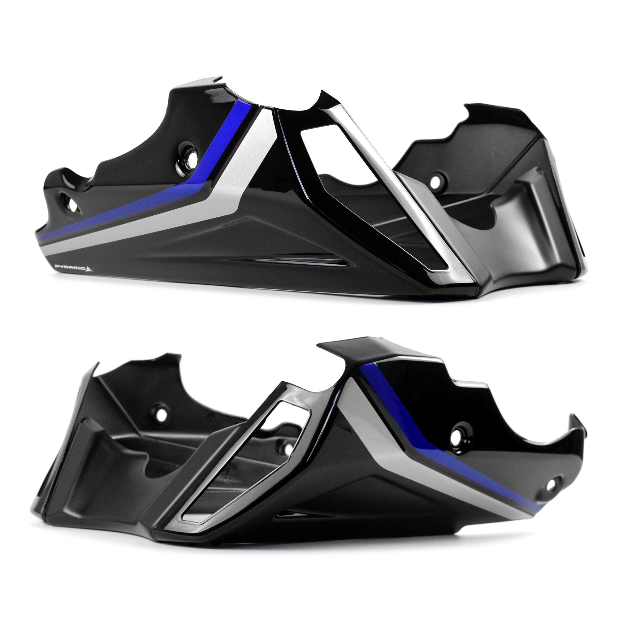 Pyramid Belly Pan | SP Colours | Yamaha MT-09 SP 2021>2023-22135G-Belly Pans-Pyramid Motorcycle Accessories