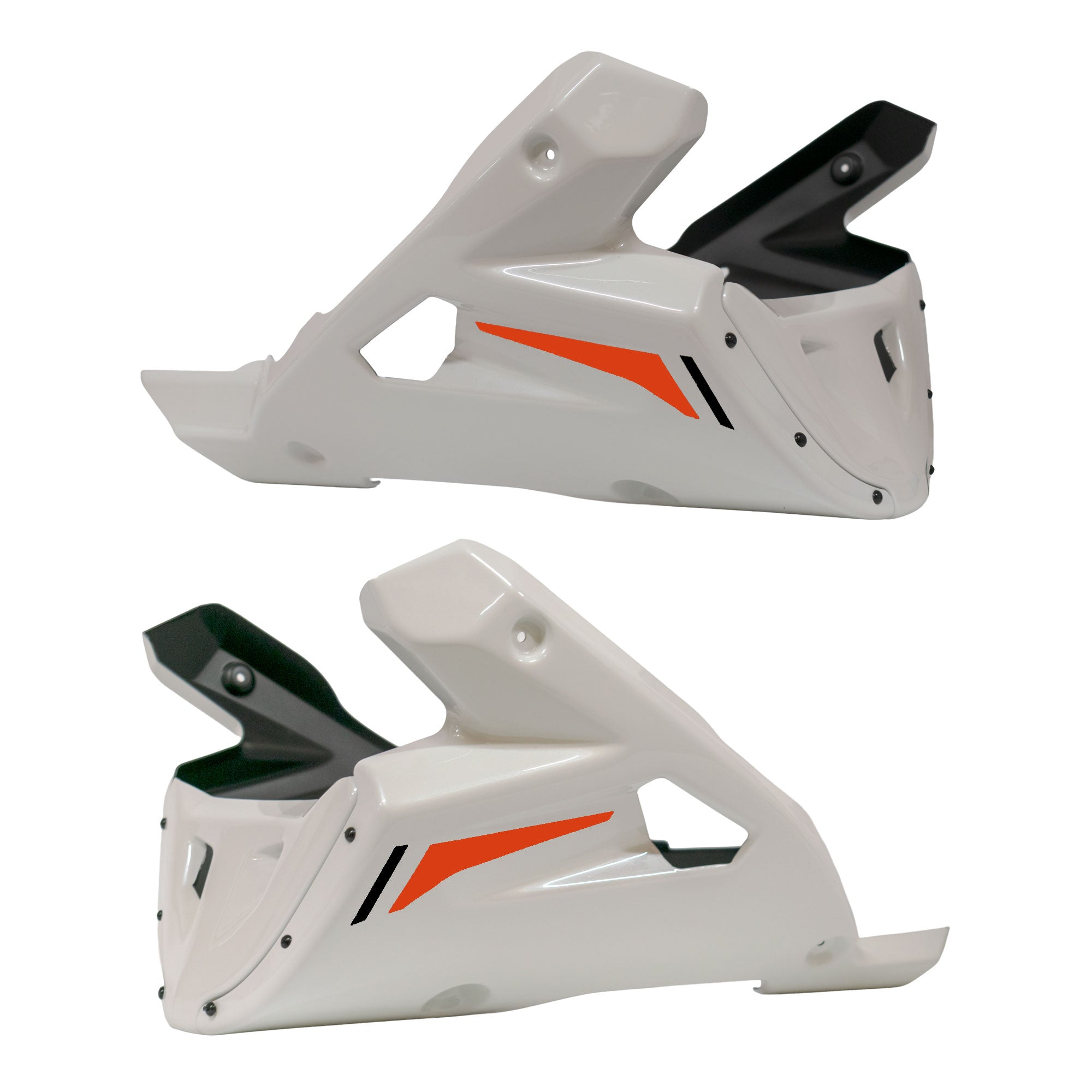 Pyramid Belly Pan | Silky White | Yamaha XSR 900 2022>Current-Belly Pans-Pyramid Motorcycle Accessories