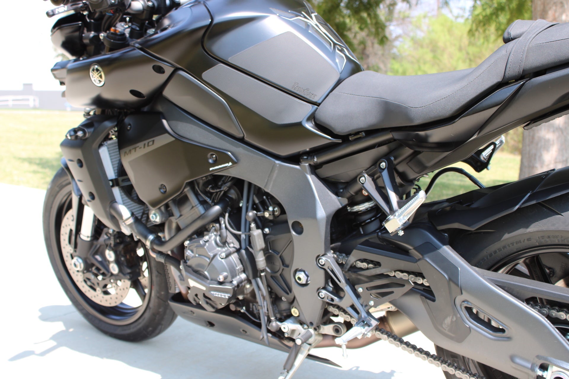 Pyramid Belly Pan | Tech Black Colours | Yamaha MT-10 2016>Current-22170F-Belly Pans-Pyramid Motorcycle Accessories