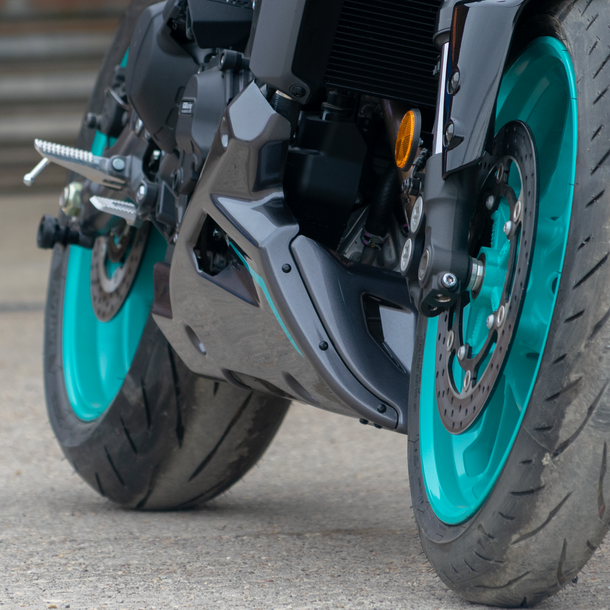 Pyramid Belly Pan | Tech Black | Yamaha MT-09 2021>Current-Belly Pans-Pyramid Motorcycle Accessories