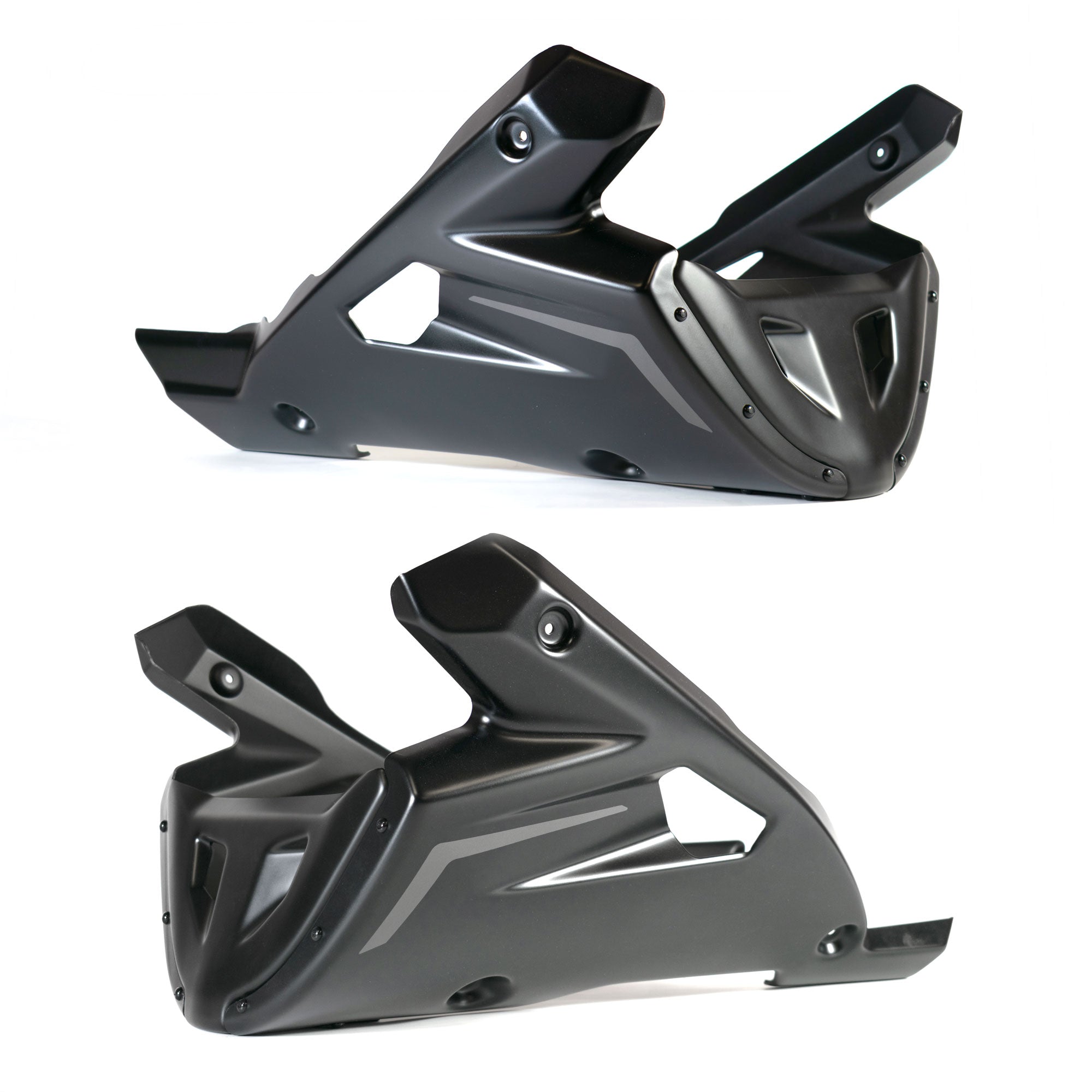 Pyramid Belly Pan | Tech Black | Yamaha MT-09 2021>Current-Belly Pans-Pyramid Motorcycle Accessories