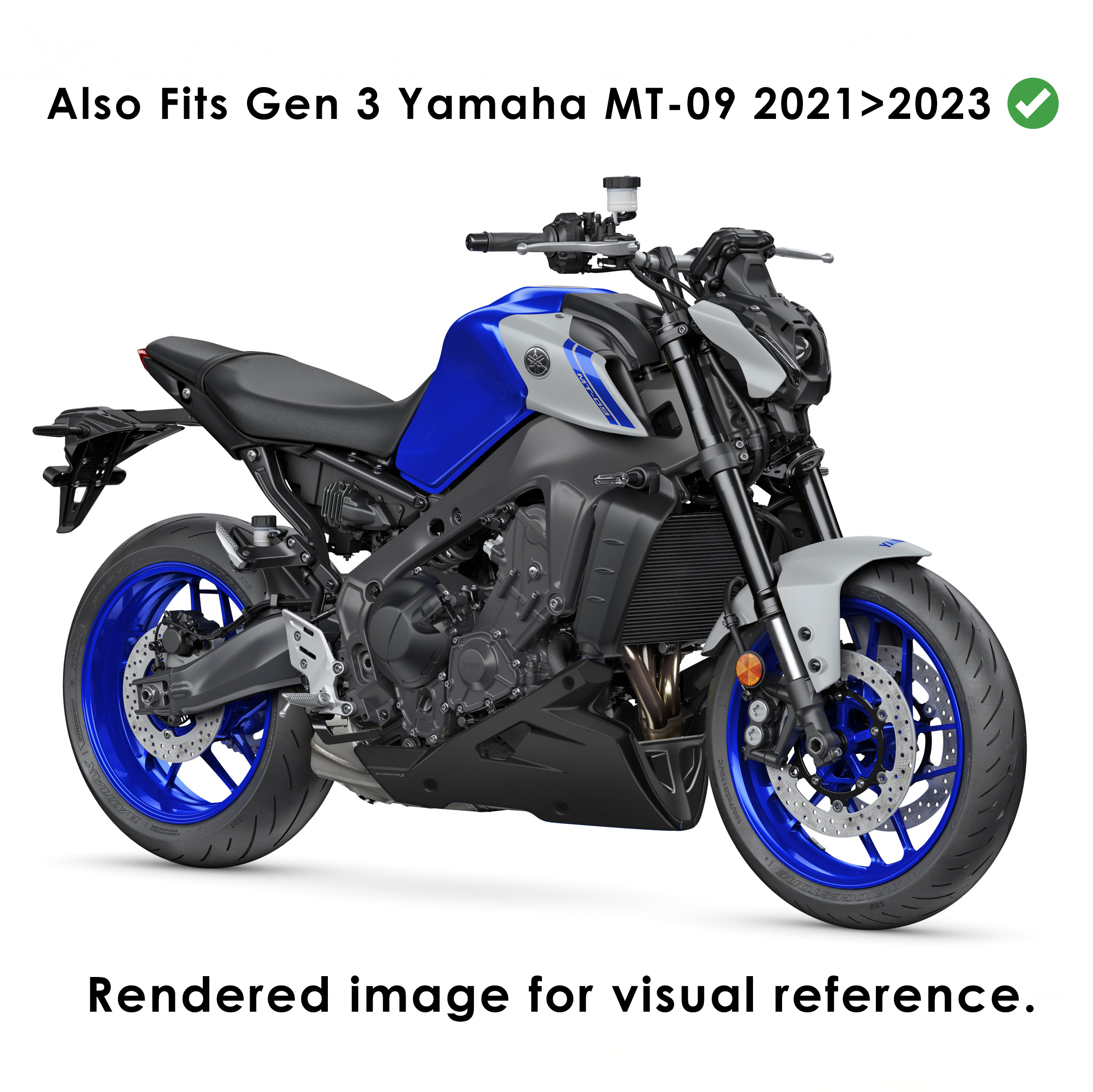 Pyramid Belly Pan | Unpainted | Yamaha MT-09 inc. SP 2021>Current-Belly Pans-Pyramid Motorcycle Accessories