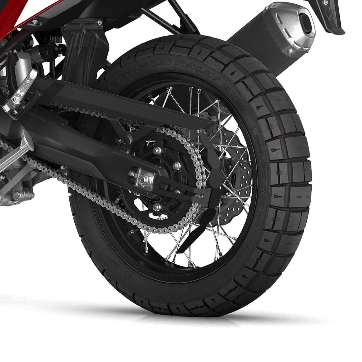 Pyramid Chain Quadrant | Matte Black | Yamaha Tenere 700 2019>Current-35277-Chain Guards-Pyramid Motorcycle Accessories