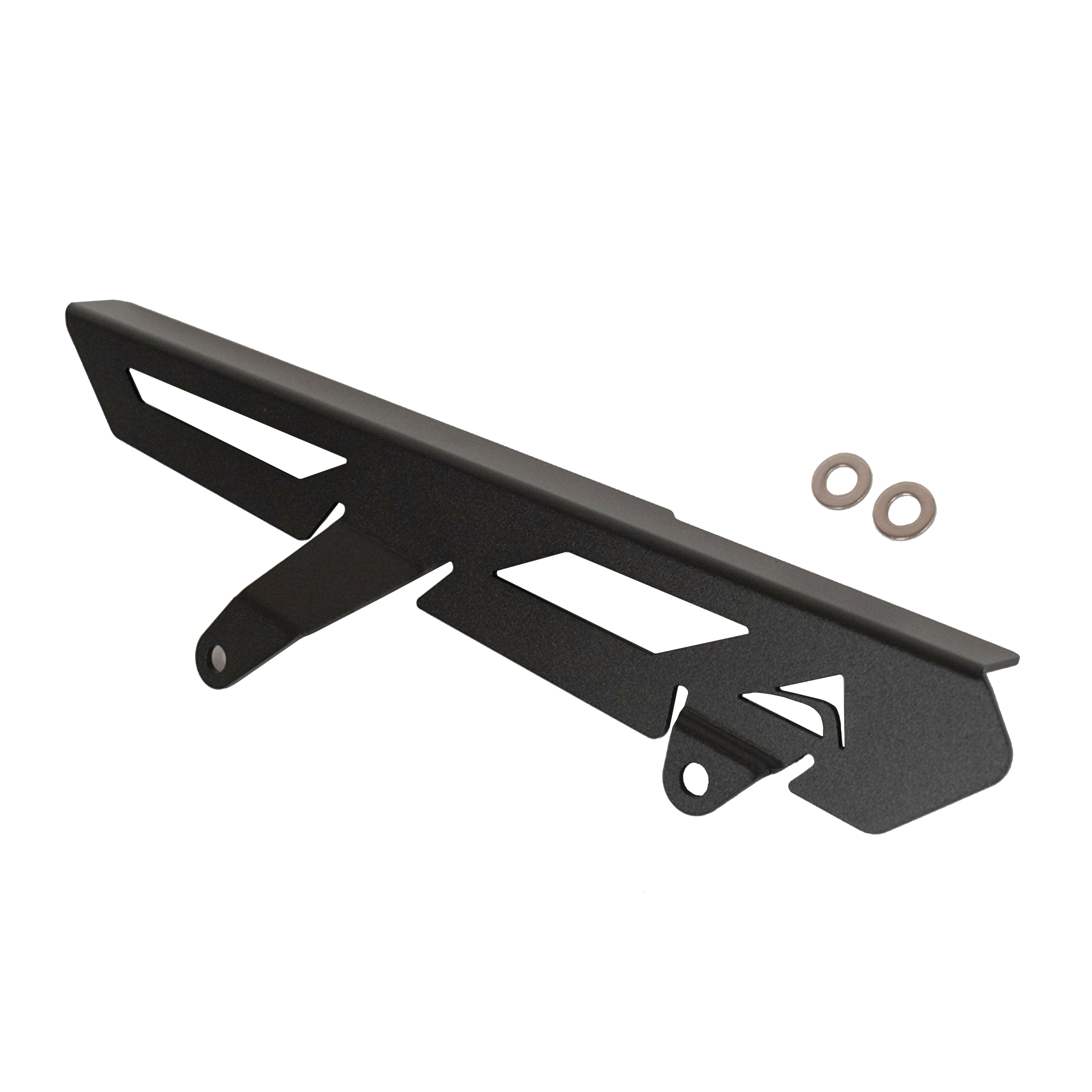 Pyramid Chainguard | Matte Black | Triumph Scrambler 400 X 2024>Current-Chain Guards-Pyramid Motorcycle Accessories