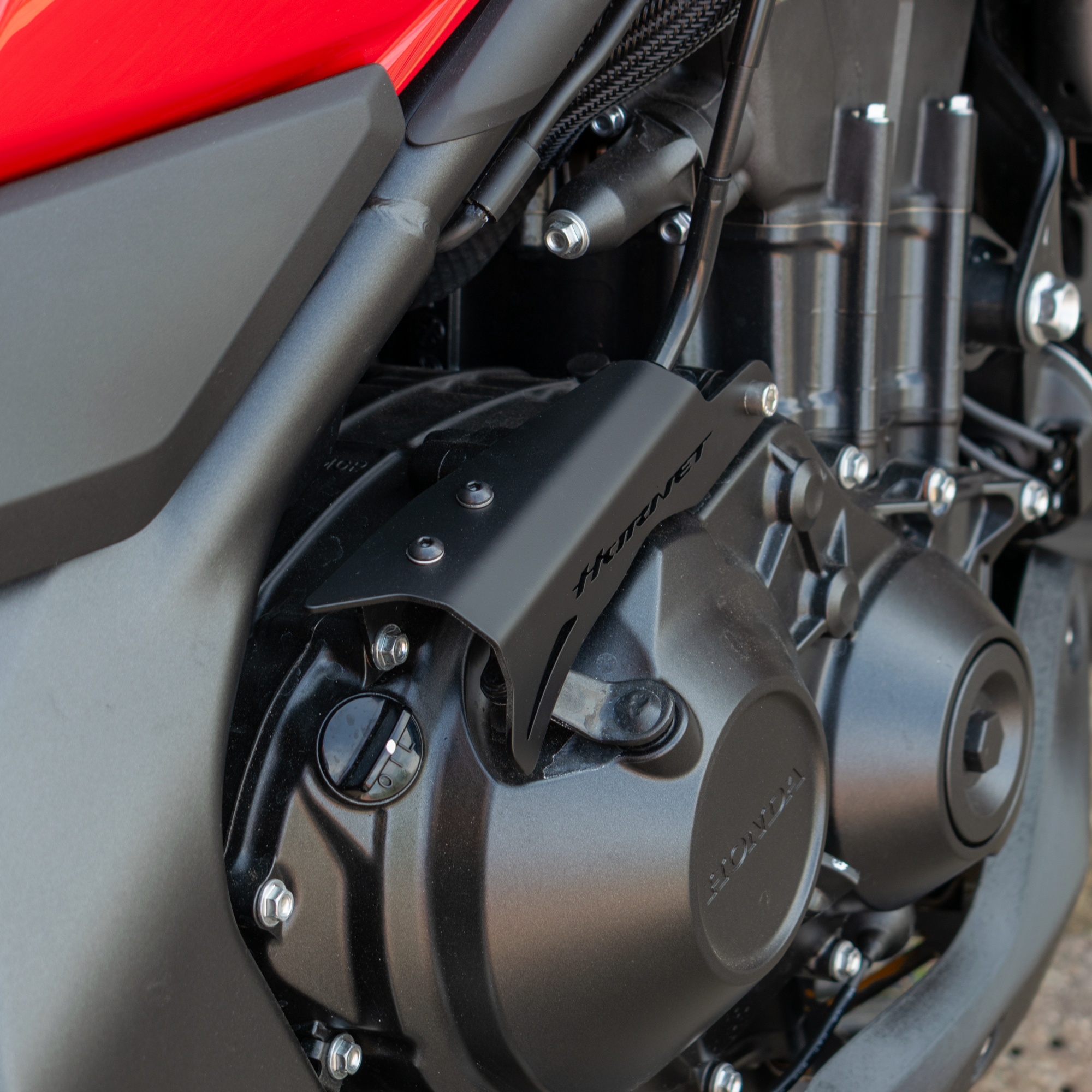 Pyramid Engine Ornament | Matte Black | Triumph Tiger Sport 800 2025>Current -   Pyramid Motorcycle Accessories