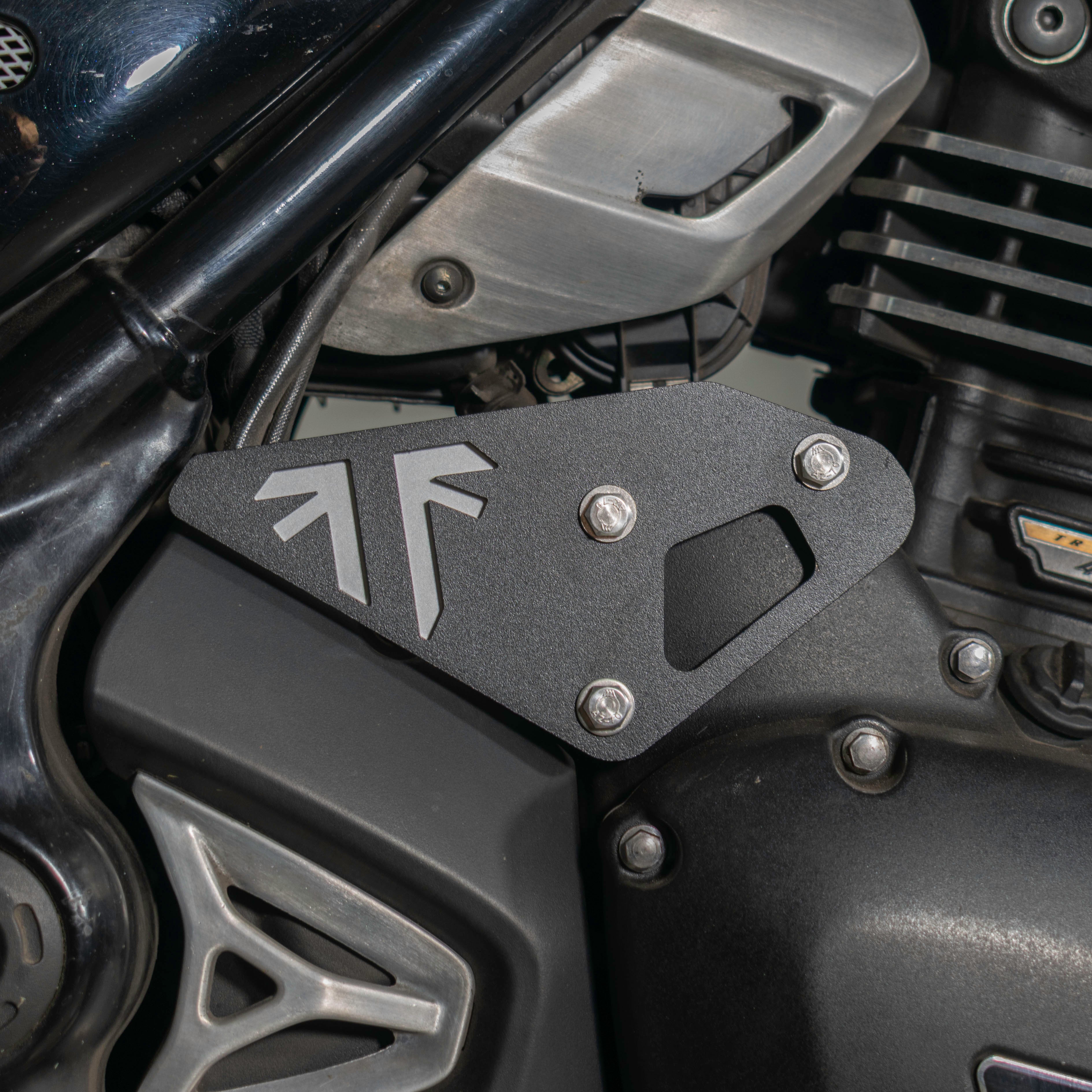 Pyramid Clutch Cable Cover | Matte Black | Triumph Scrambler 400 X 2023>Current-Infill Panels-Pyramid Motorcycle Accessories