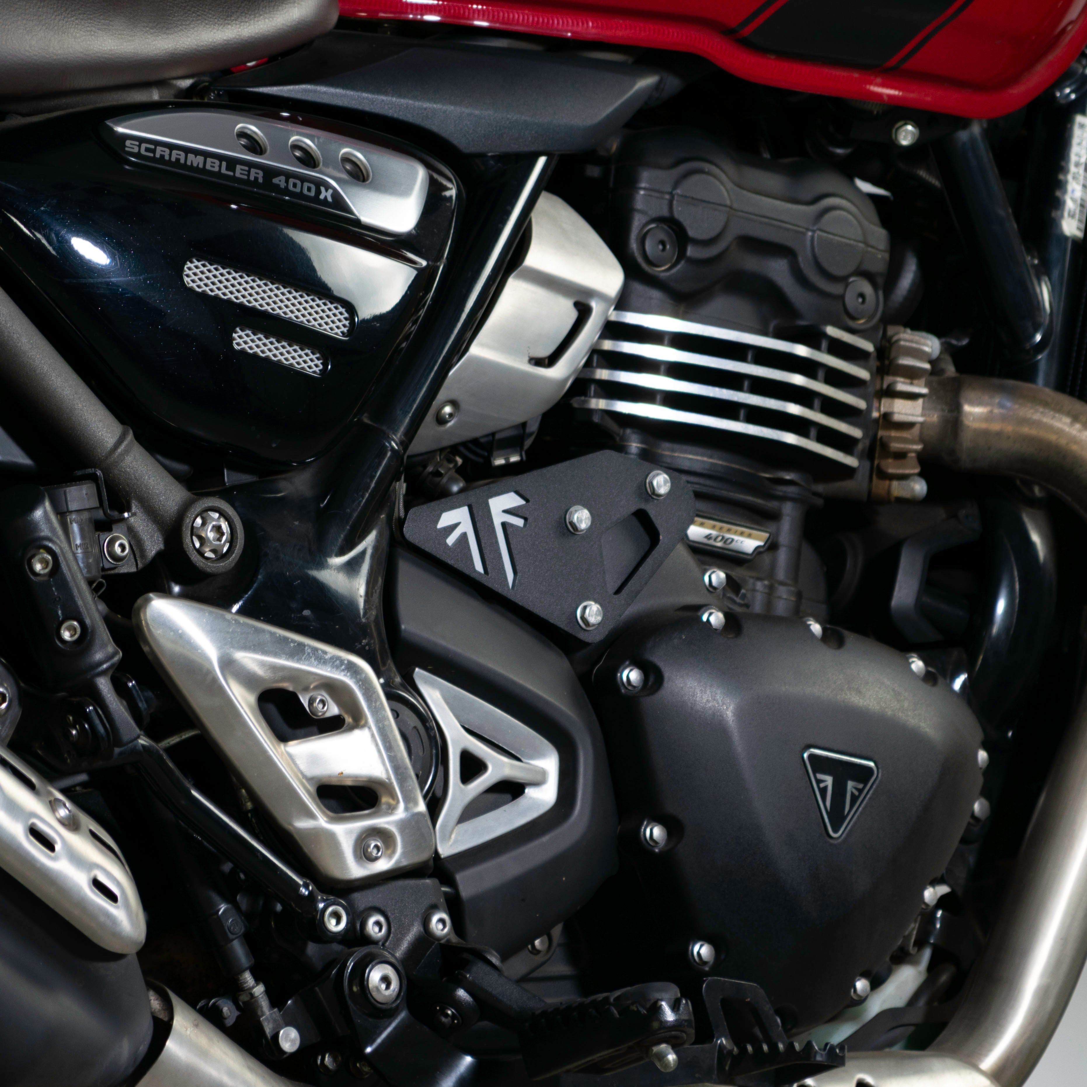 Pyramid Clutch Cable Cover | Matte Black | Triumph Scrambler 400 X 2023>Current -  Shop name