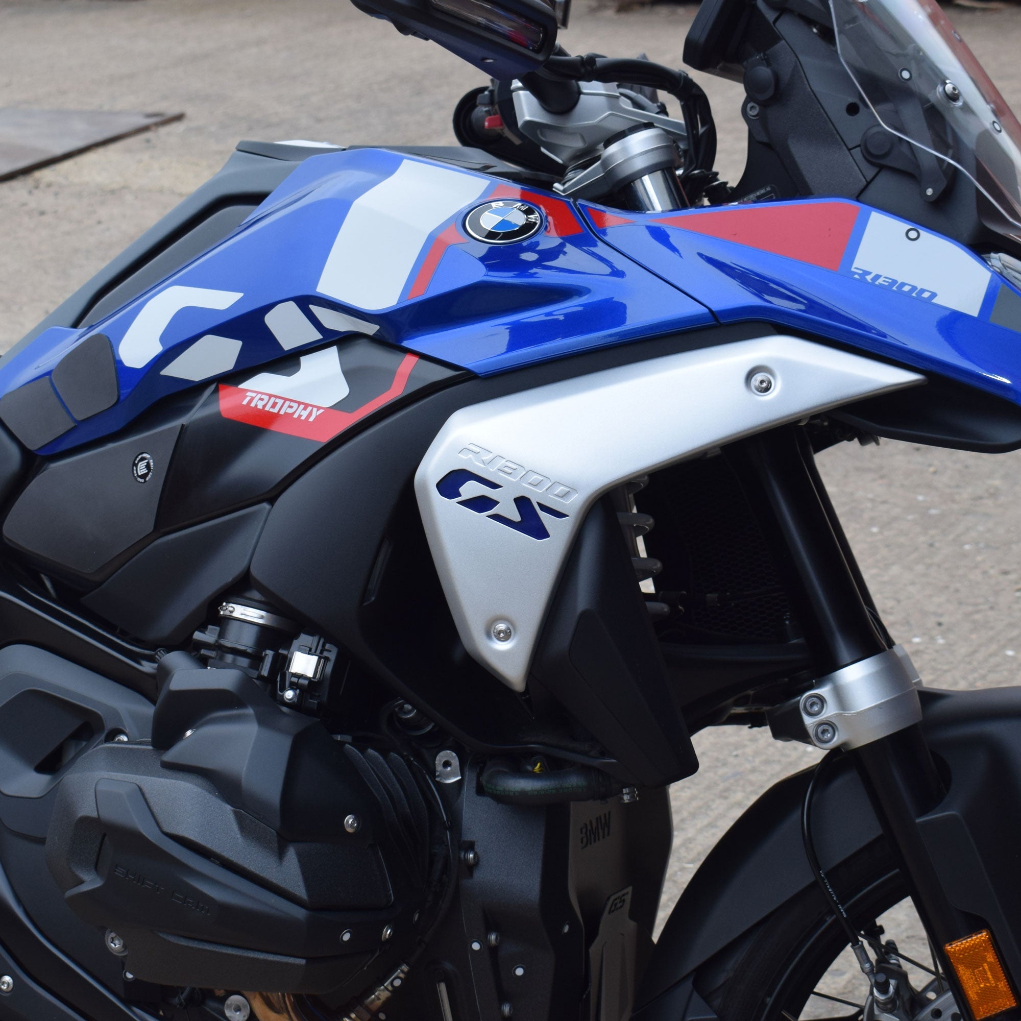Pyramid Decals | BMW R 1300 GS Infill Panel Insert | Blue | Set Of 2-Decals-Pyramid Motorcycle Accessories