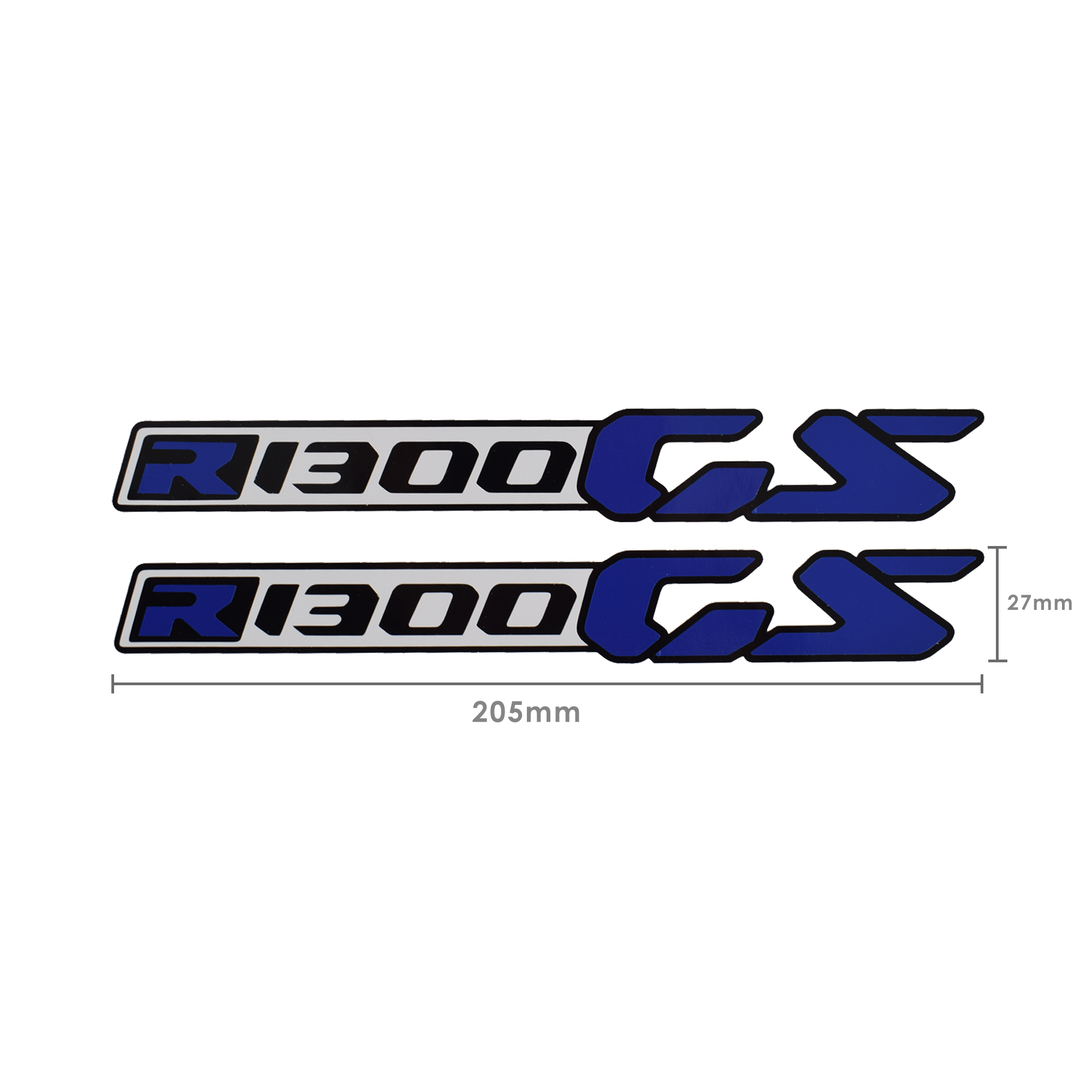 Pyramid Decals | BMW R 1300 GS Logo | Blue | Set Of 2-Decals-Pyramid Motorcycle Accessories