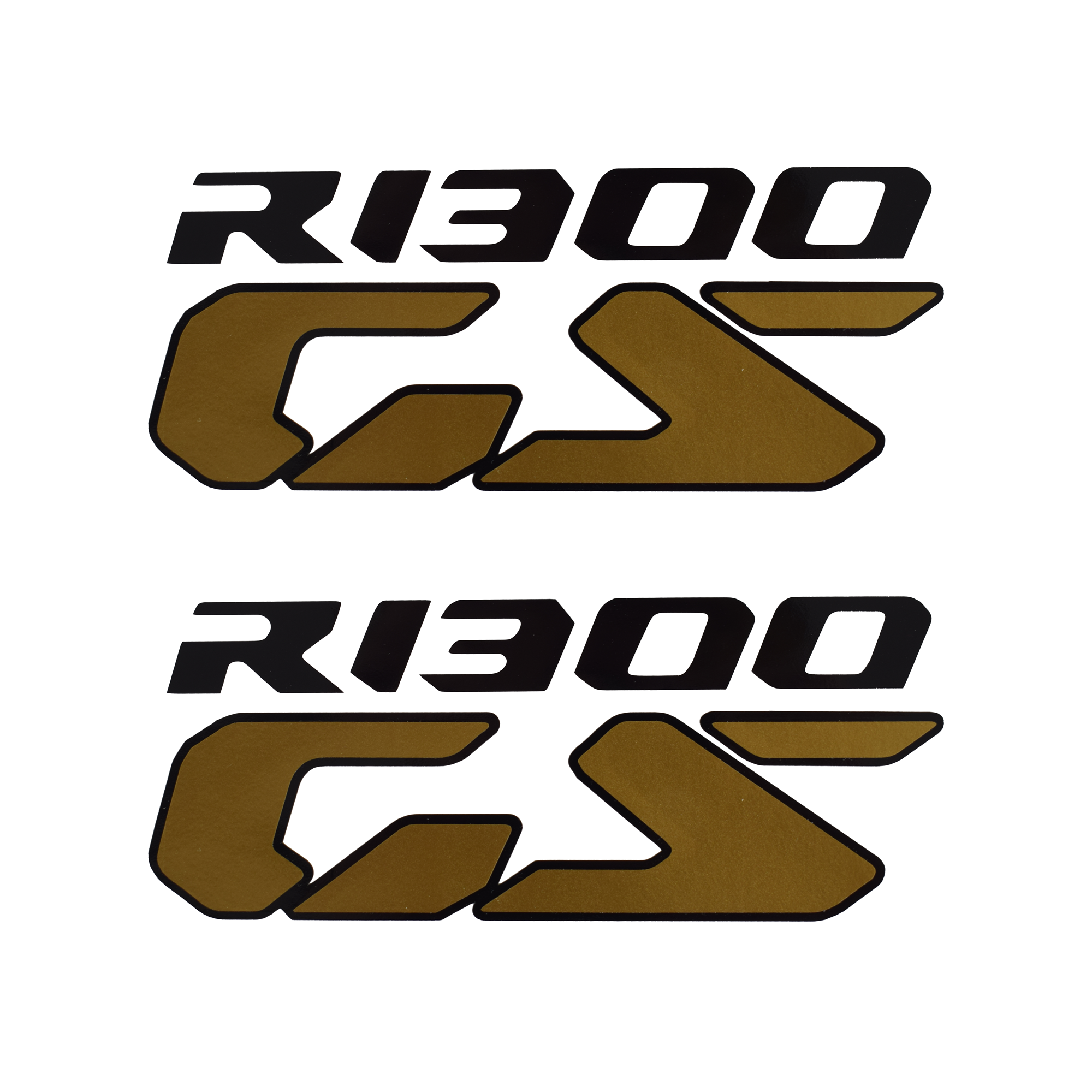Pyramid Decals | BMW R 1300 GS Logo | Gold | Set Of 2-Decals-Pyramid Motorcycle Accessories
