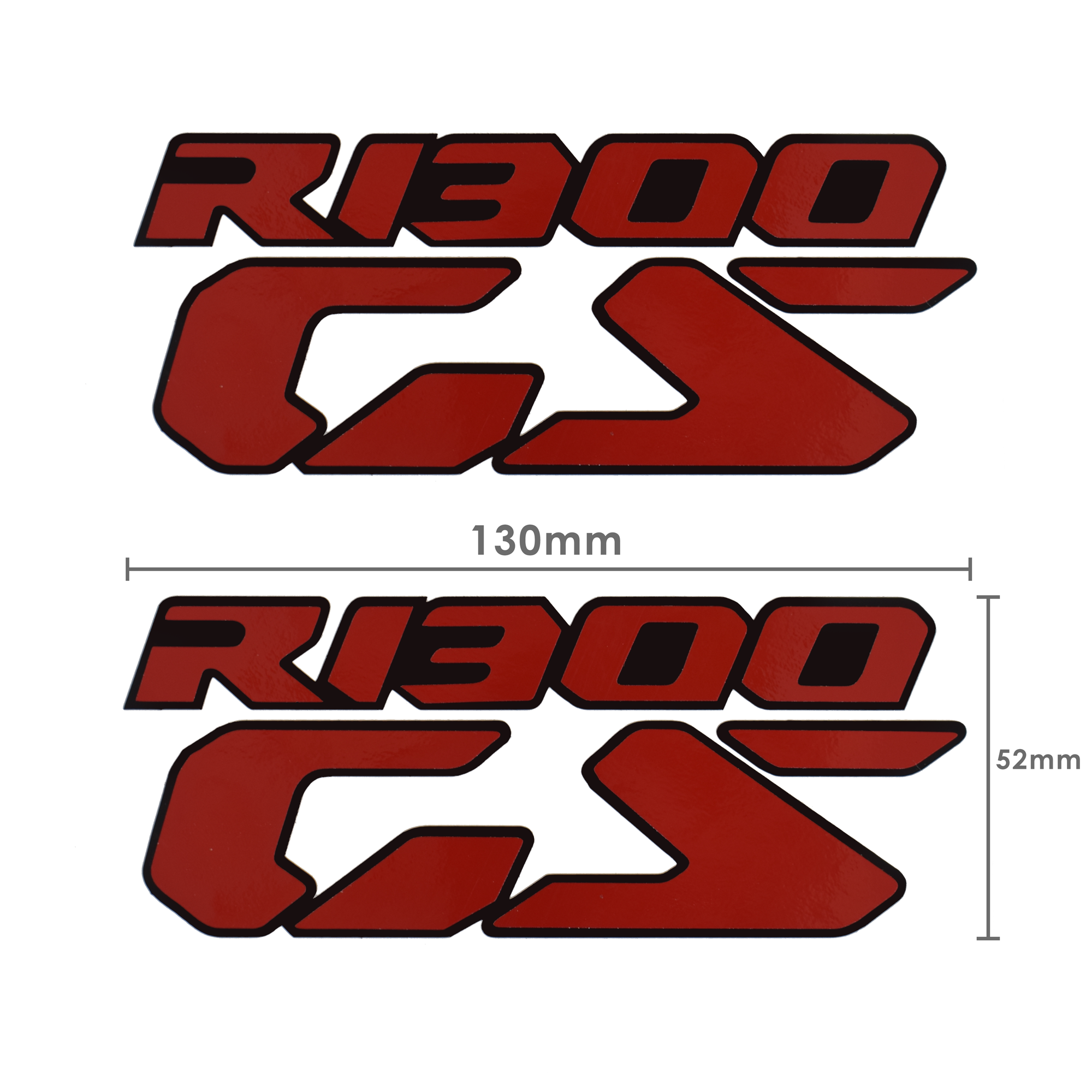 Pyramid Decals | BMW R 1300 GS Logo | Red | Set Of 2-Decals-Pyramid Motorcycle Accessories