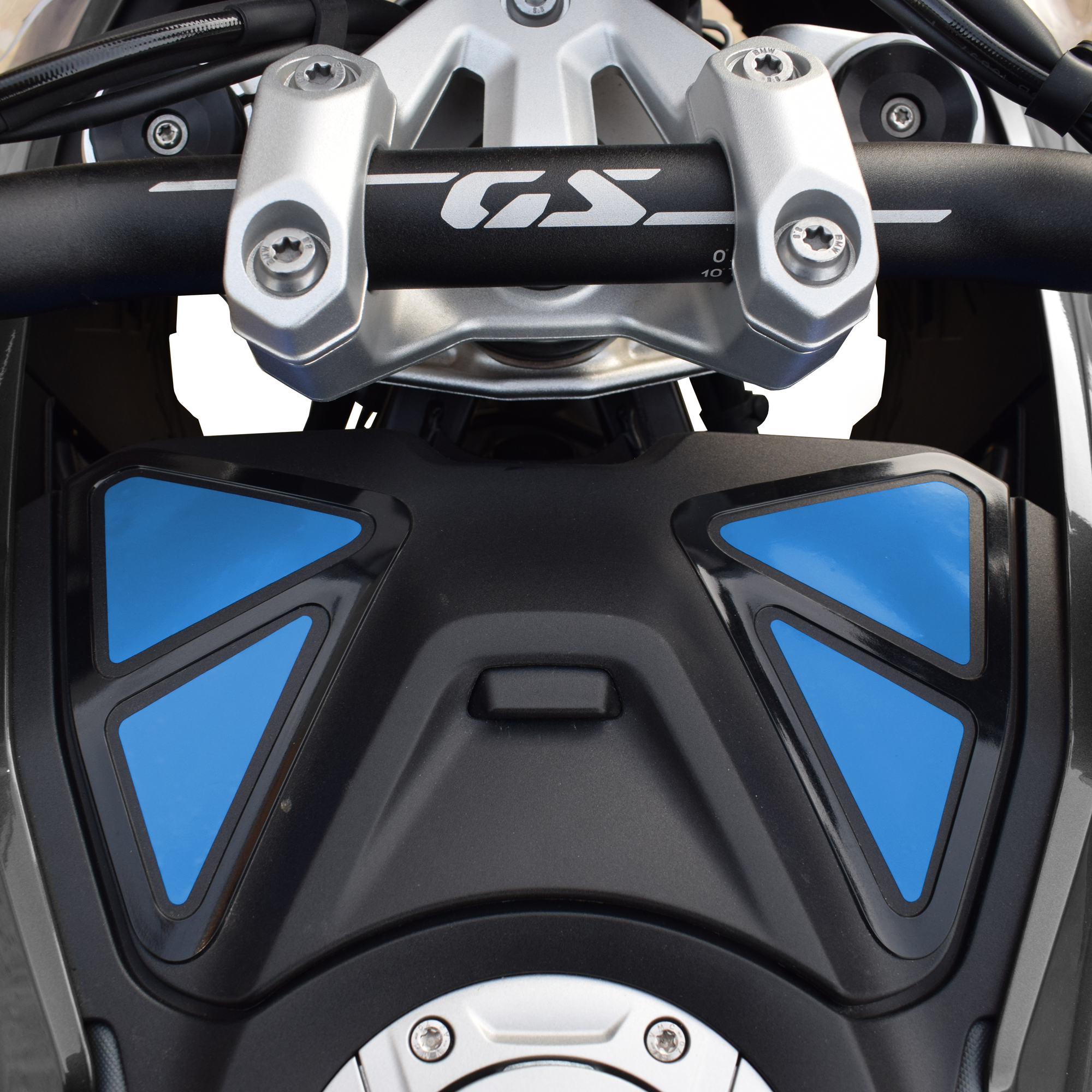 Pyramid Decals | BMW R 1300 GS Storage Compartment Decal Kit | Light Blue -  Shop name