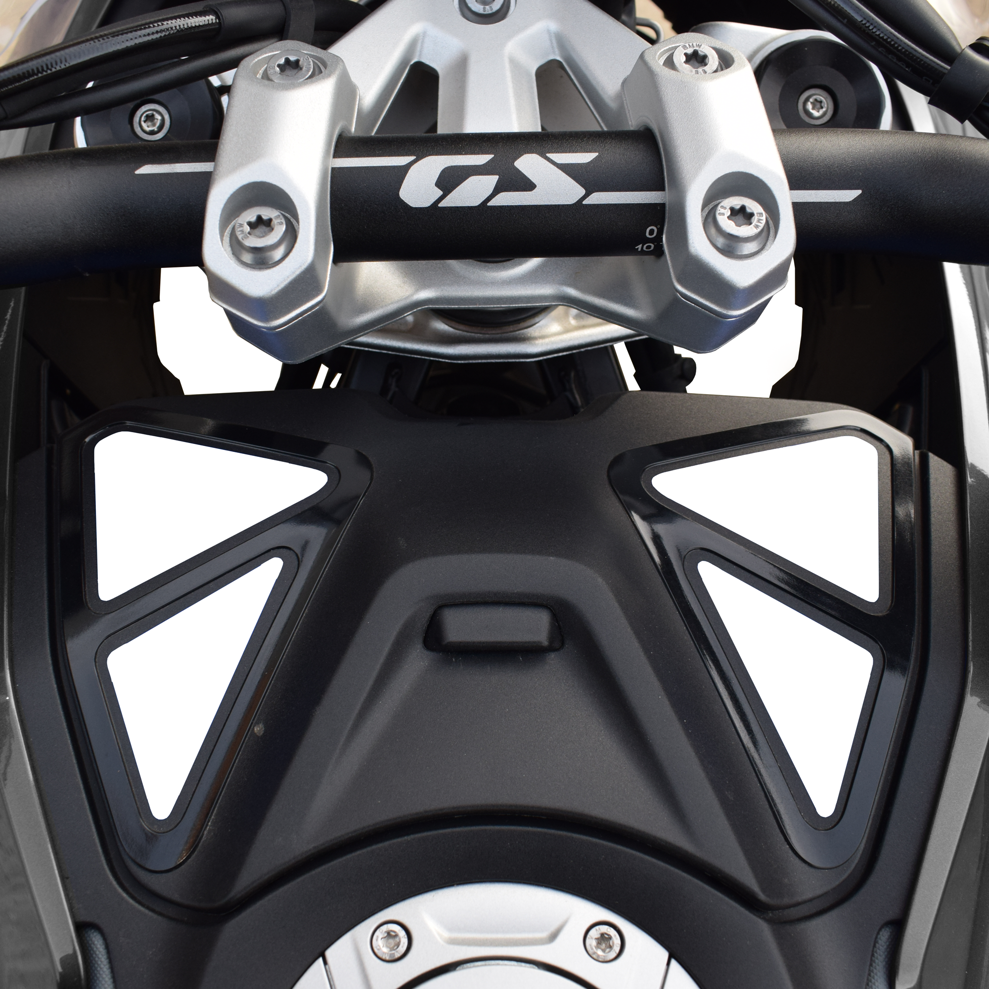 Pyramid Decals | BMW R 1300 GS Storage Compartment Decal Kit | White -  Shop name