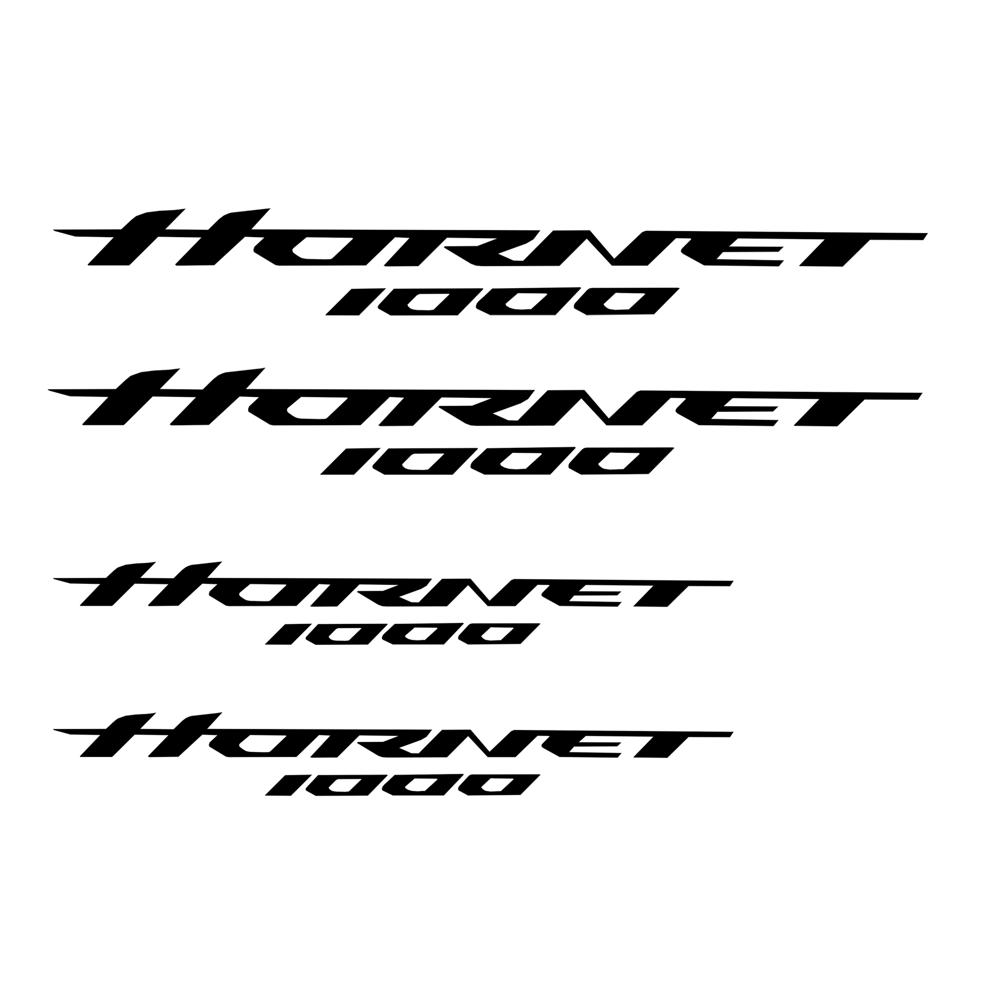 Pyramid Decals | Black | Honda CB 1000 Hornet Logo Set Of 4-Decals-Pyramid Motorcycle Accessories