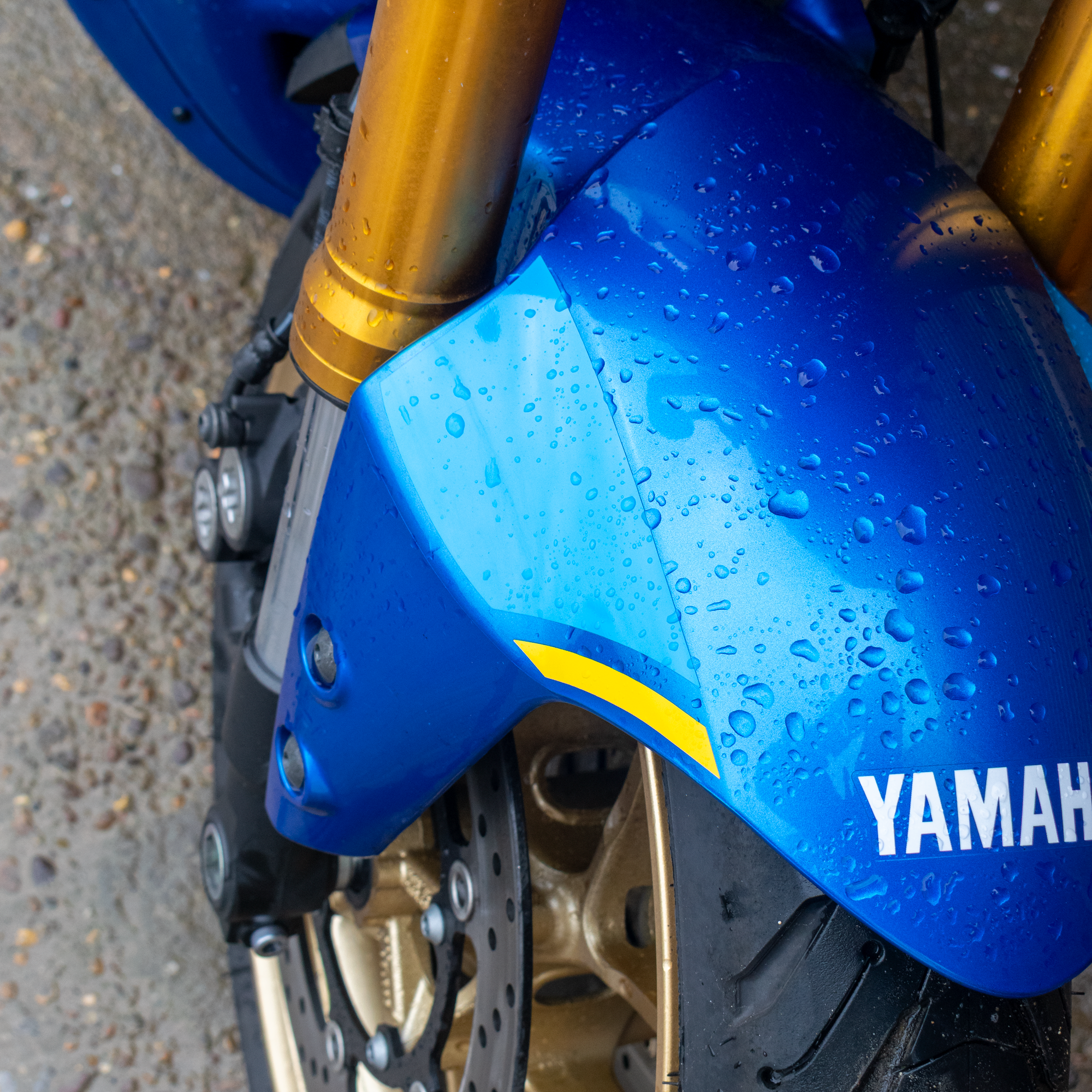 Pyramid Decals | Legend Blue Front Guard Decal | Yamaha XSR 900 2023>Current-Decals-Pyramid Motorcycle Accessories