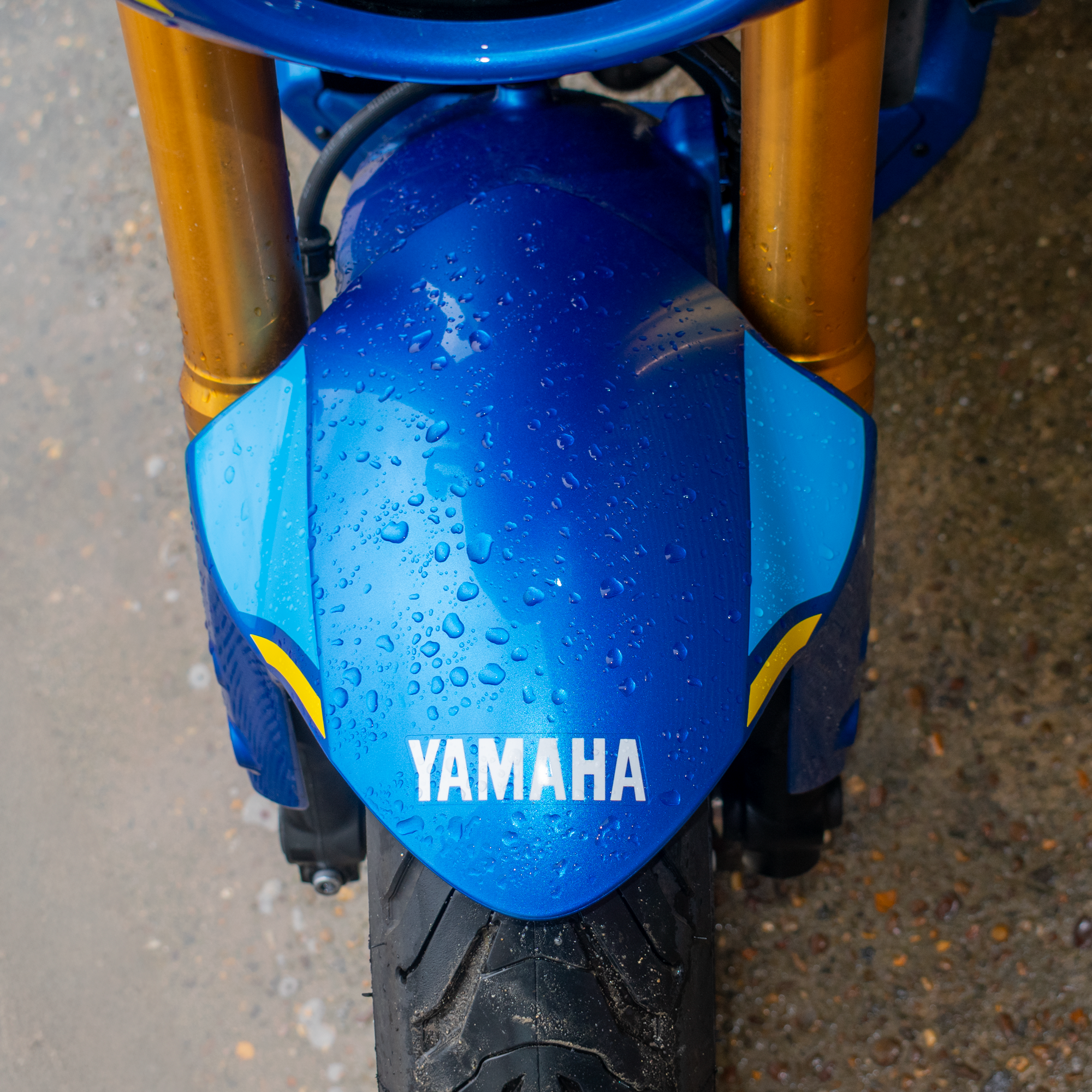Pyramid Decals | Legend Blue Front Guard Decal | Yamaha XSR 900 2023>Current-Decals-Pyramid Motorcycle Accessories