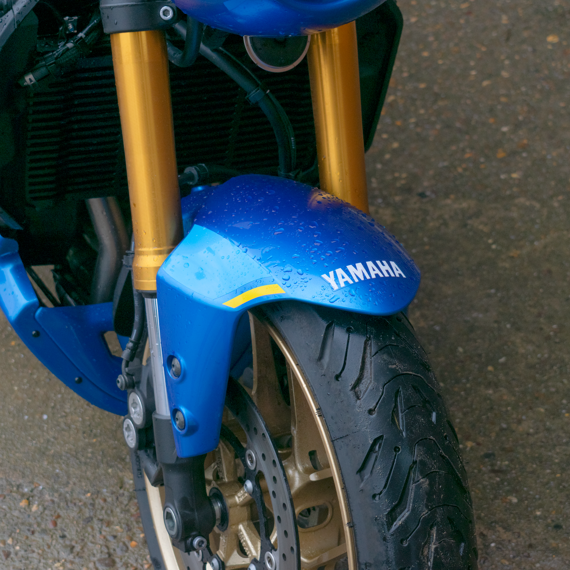 Pyramid Decals | Legend Blue Front Guard Decal | Yamaha XSR 900 2023>Current-Decals-Pyramid Motorcycle Accessories