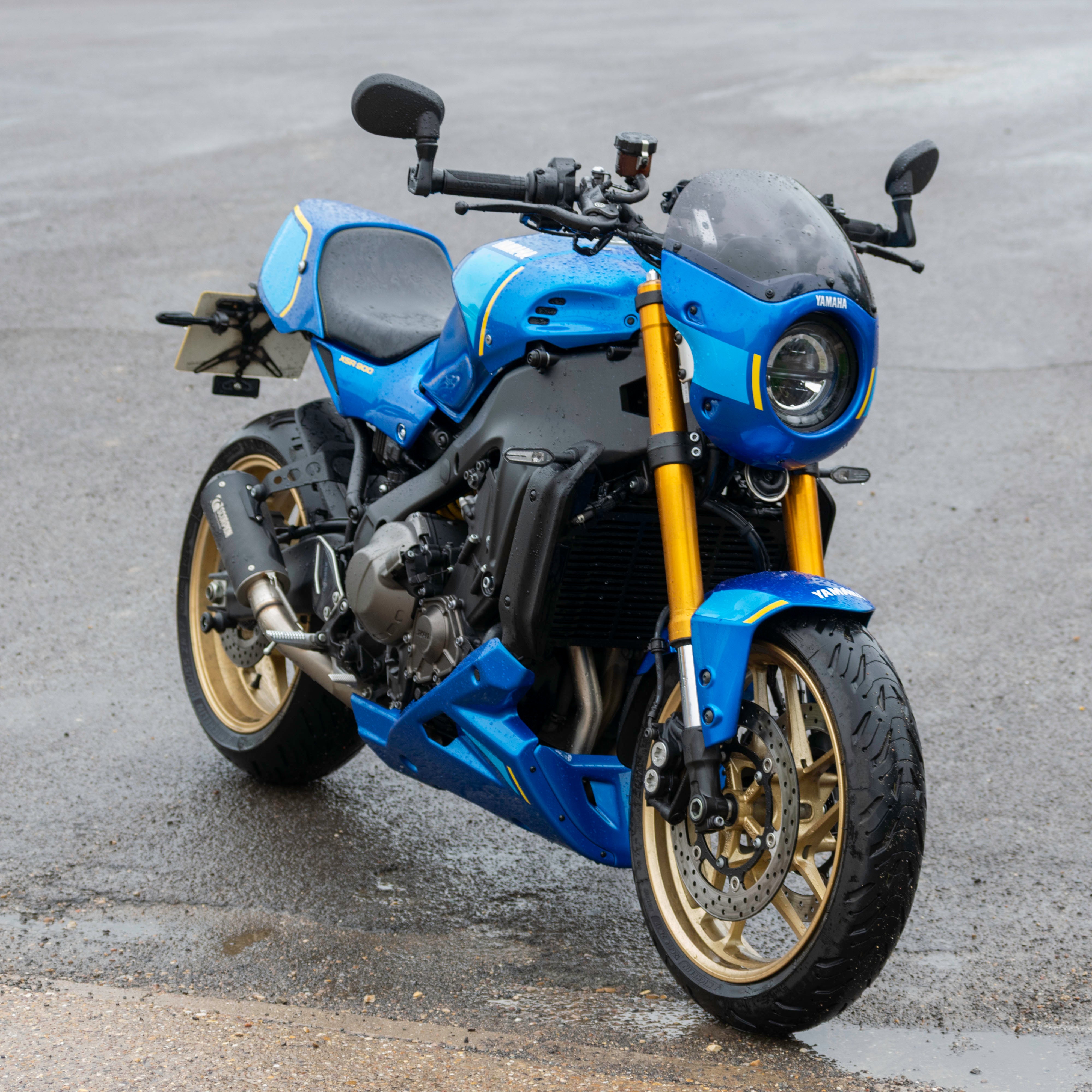 Pyramid Decals | Legend Blue Front Guard Decal | Yamaha XSR 900 2023>Current-Decals-Pyramid Motorcycle Accessories