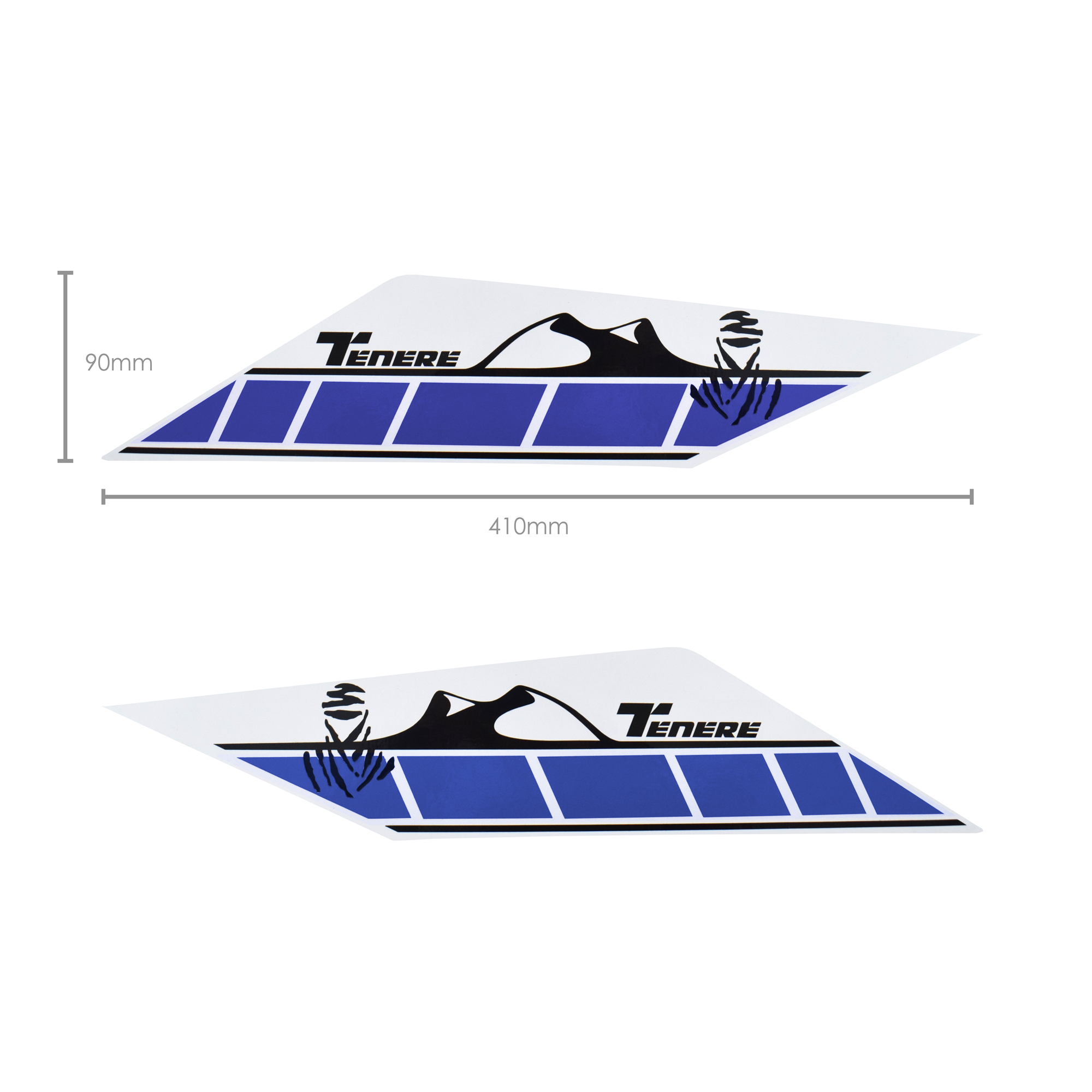 Pyramid Decals | Rear Side Panel Graphic Blue | Yamaha Tenere 700 2019>-BRA0211-Decals-Pyramid Motorcycle Accessories