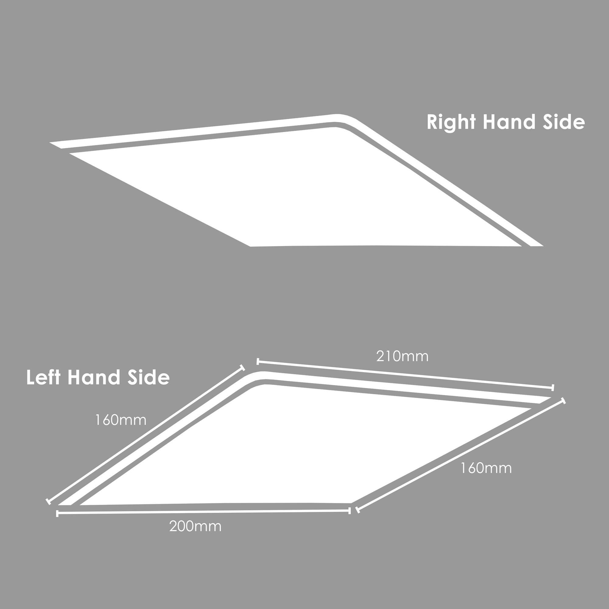 Pyramid Decals | Rear Side Panel Graphic White | Yamaha Tenere 700 2019> -  Shop name