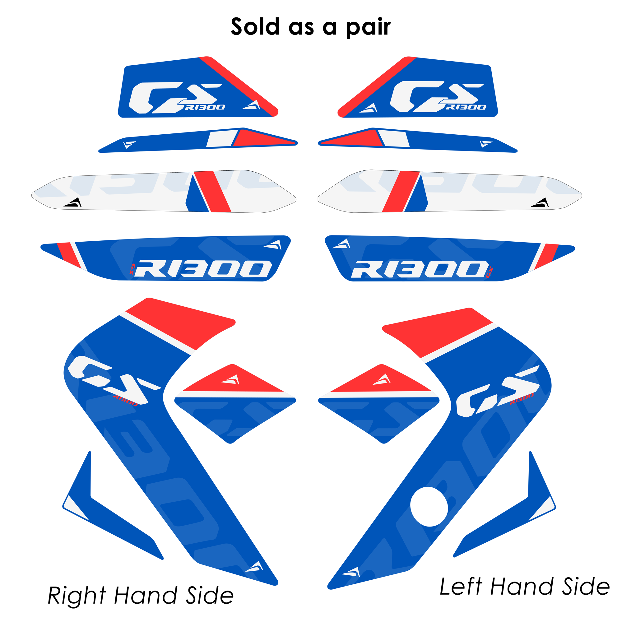 Pyramid Decals | Trophy Colours | BMW R 1300 GS 2023>Current -  Shop name