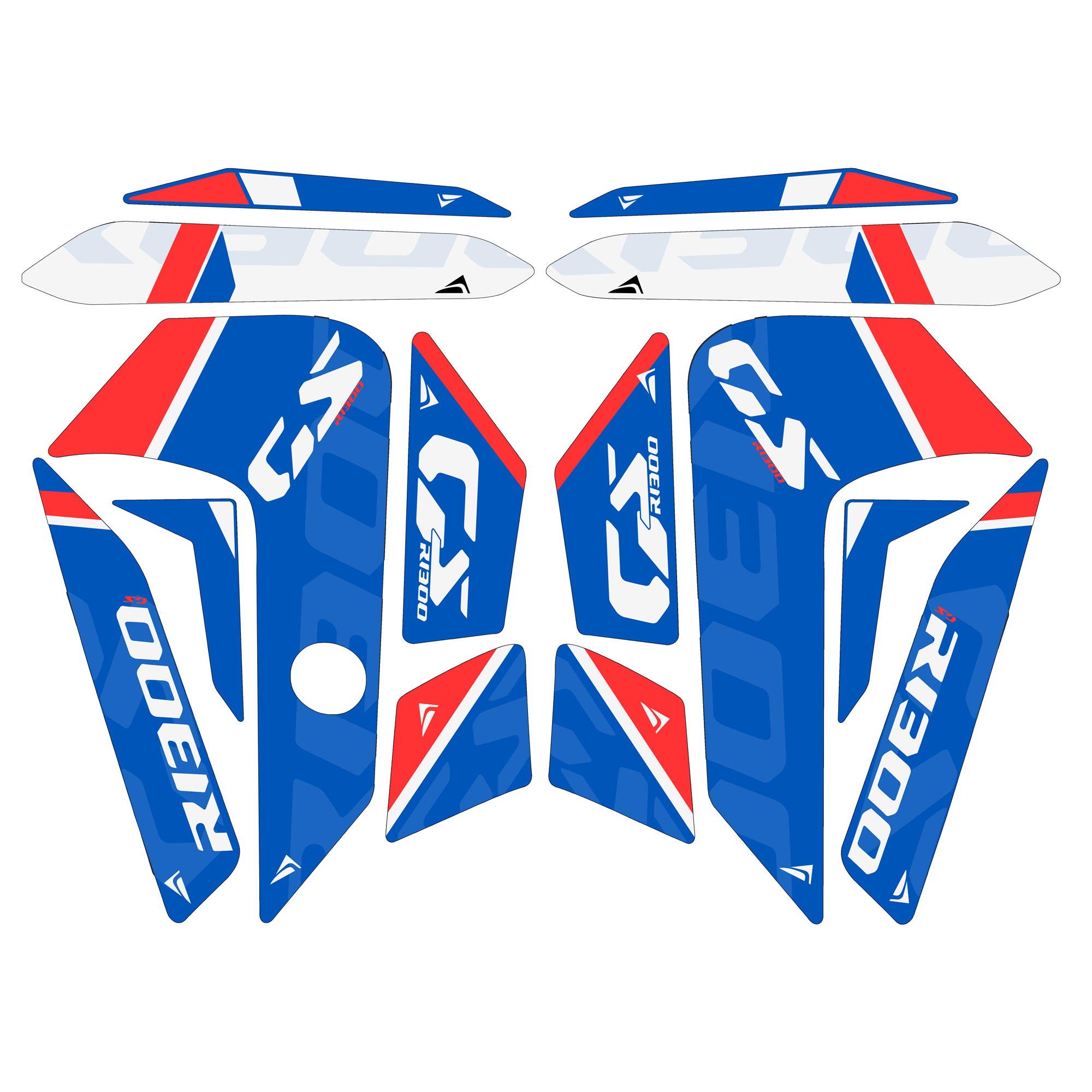 Pyramid Decals | Trophy Colours | BMW R 1300 GS 2023>Current -  Shop name