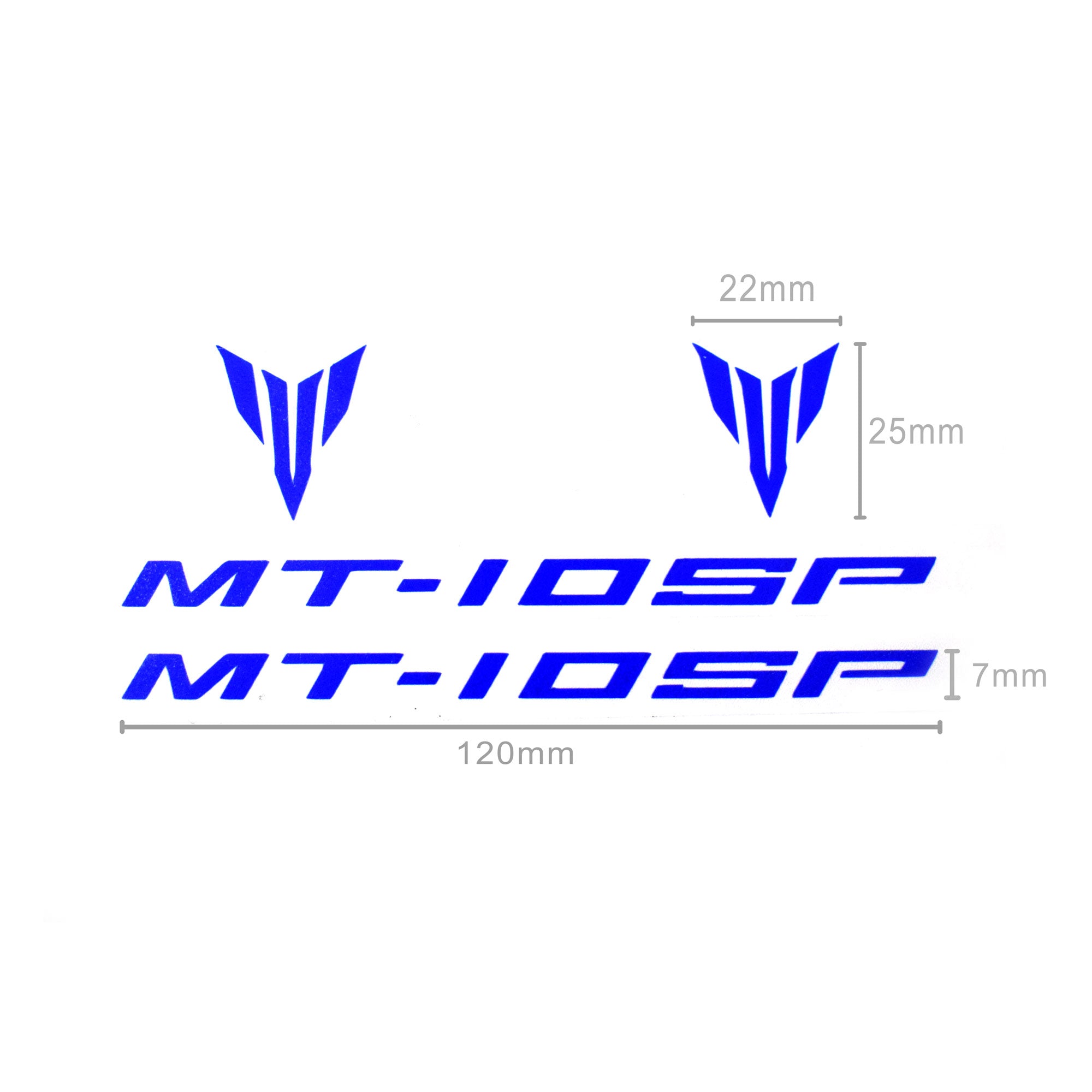 Pyramid Decals | Yamaha MT-10 Blue | Set Of 2 -  Shop name