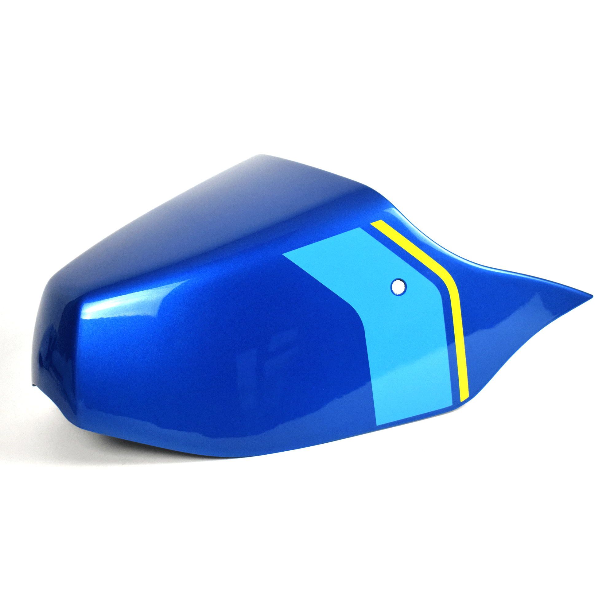 Pyramid Decals | Yamaha XSR 900 Seat Cowl Blue & Yellow Set-Decals-Pyramid Motorcycle Accessories