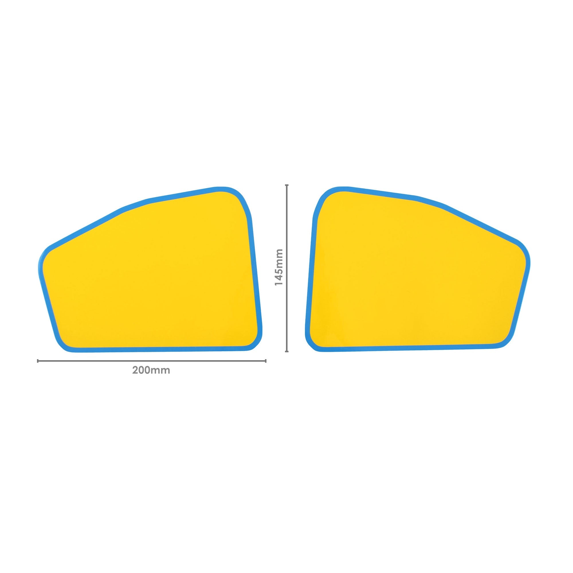 Pyramid Decals | Yamaha XSR 900 Seat Cowl Number Board Set | Blue & Yellow-BRA0213-Decals-Pyramid Motorcycle Accessories