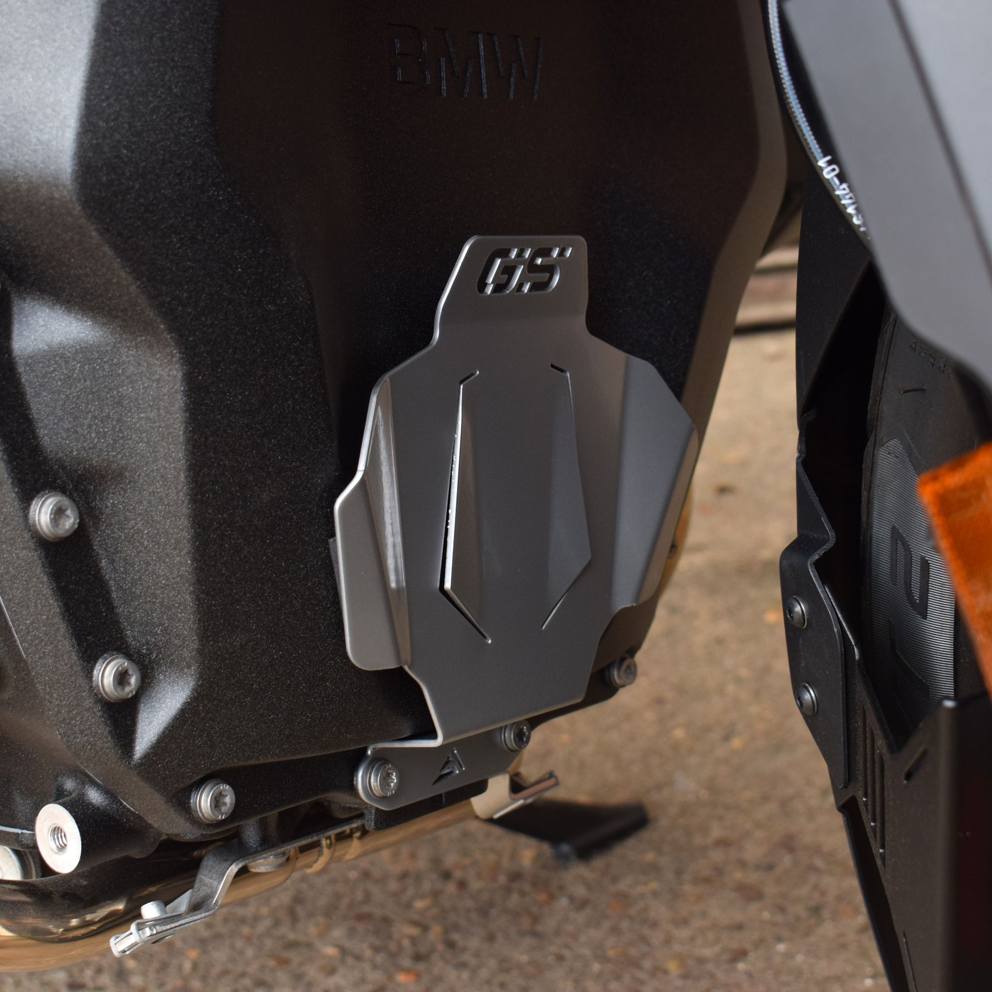 Pyramid Engine Cover | Gloss Silver | BMW R 1300 GS 2023>Current-24975S-Engine Guards-Pyramid Motorcycle Accessories