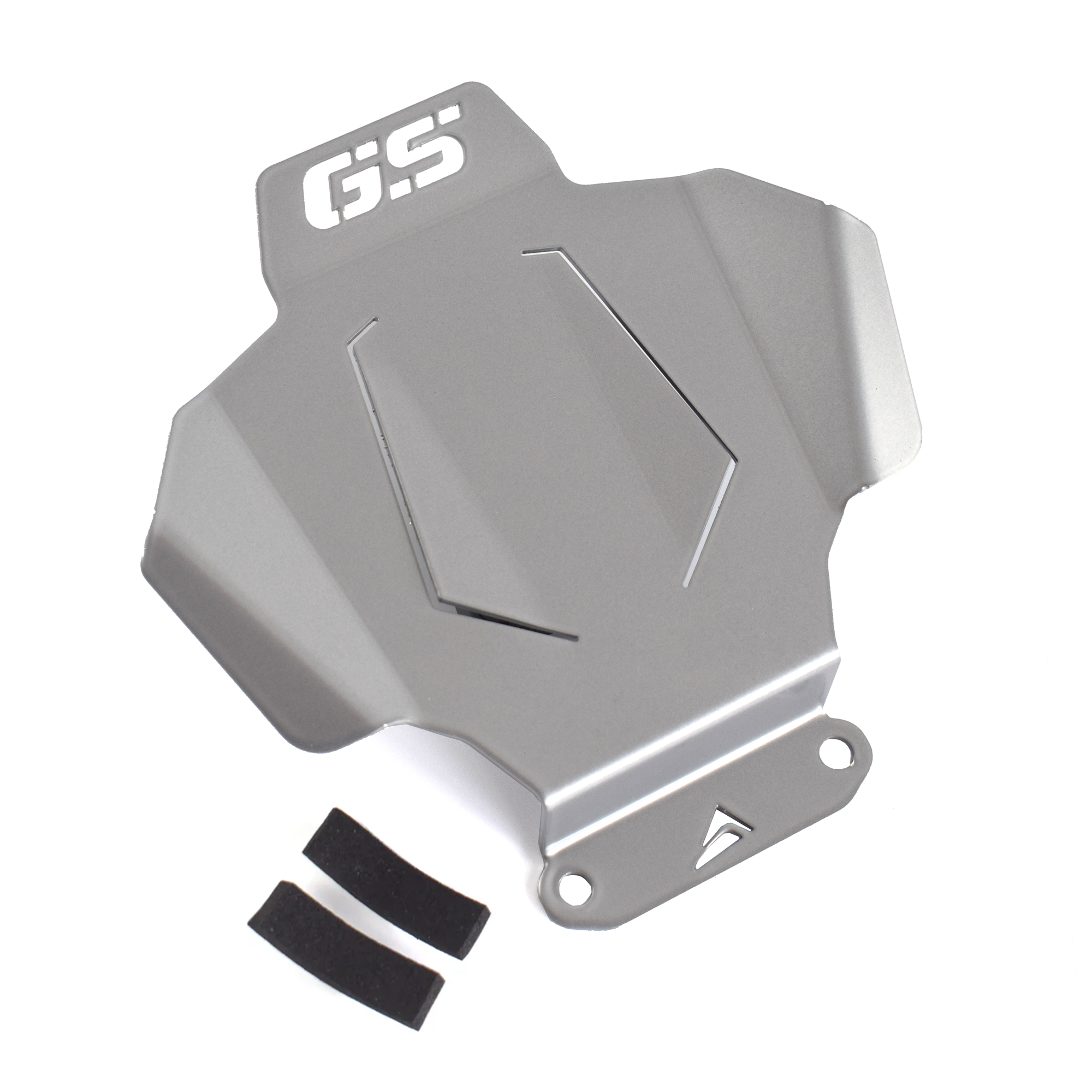 Pyramid Engine Cover | Gloss Silver | BMW R 1300 GS 2023>Current-24975S-Engine Guards-Pyramid Motorcycle Accessories