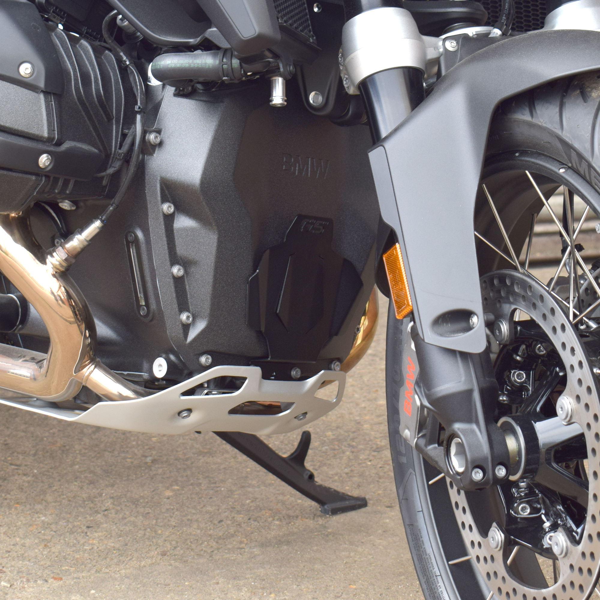 Pyramid Engine Cover | Matte Black | BMW R 1300 GS 2023>Current-24975M-Engine Guards-Pyramid Motorcycle Accessories