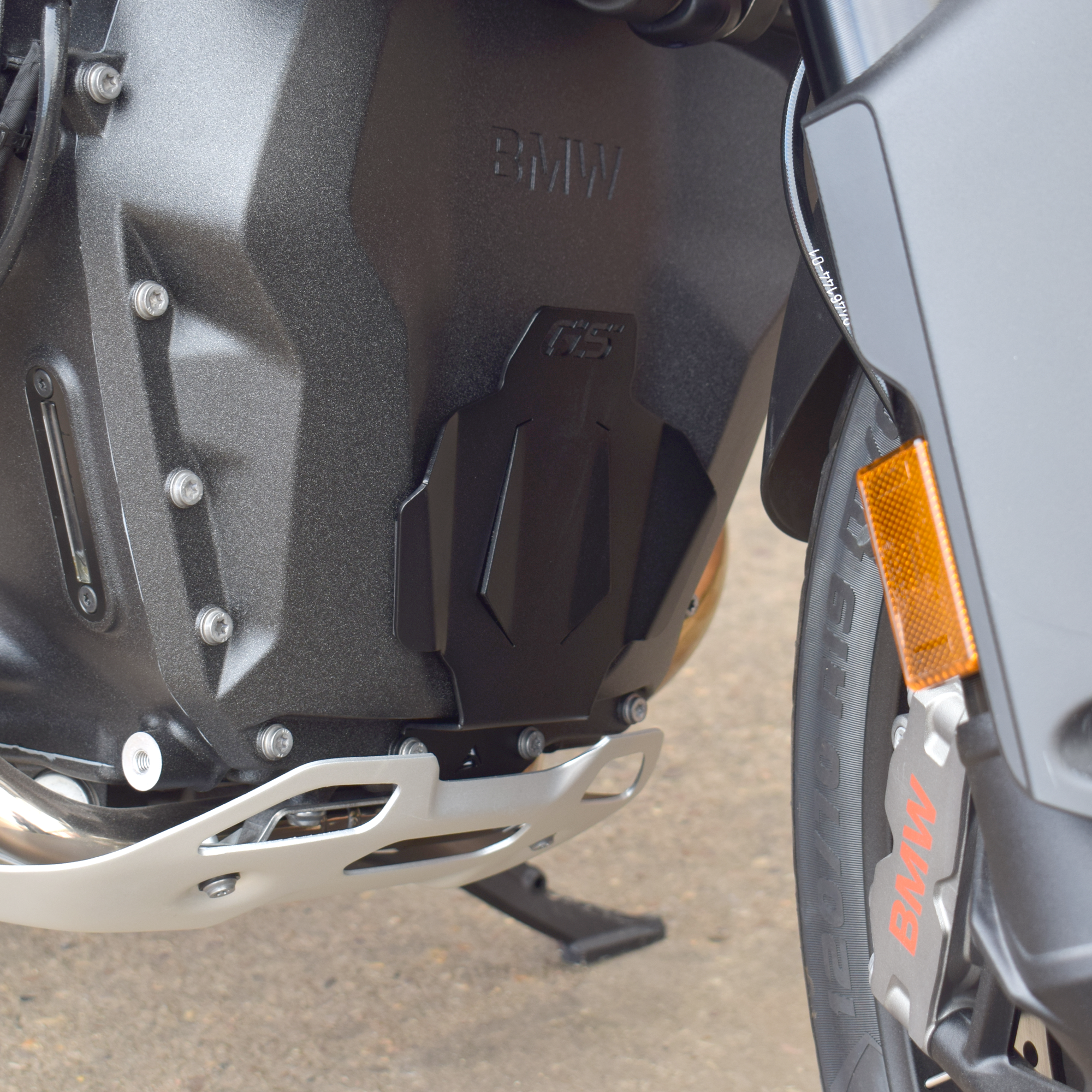 Pyramid Engine Cover | Matte Black | BMW R 1300 GS 2023>Current-24975M-Engine Guards-Pyramid Motorcycle Accessories