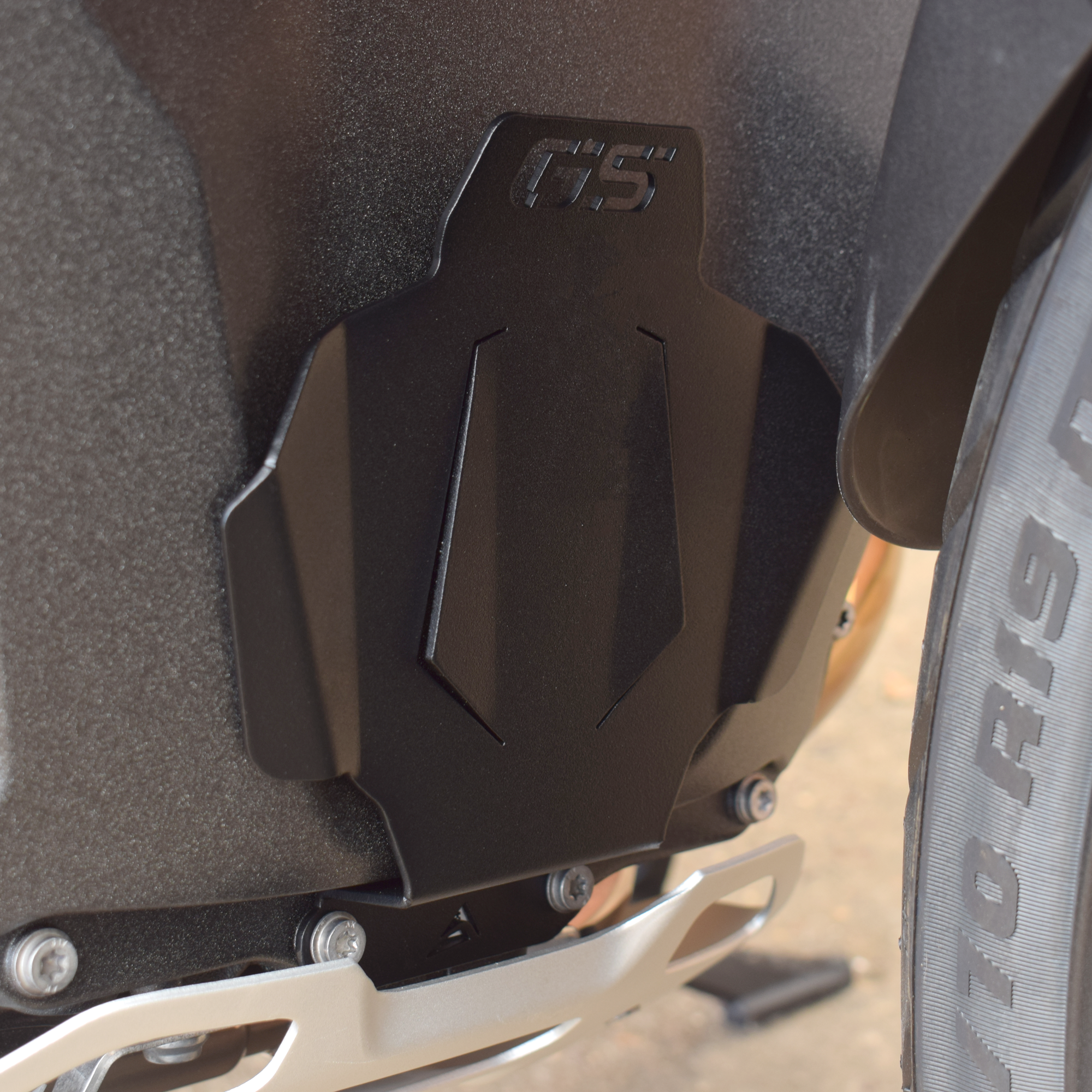 Pyramid Engine Cover | Matte Black | BMW R 1300 GS 2023>Current-24975M-Engine Guards-Pyramid Motorcycle Accessories