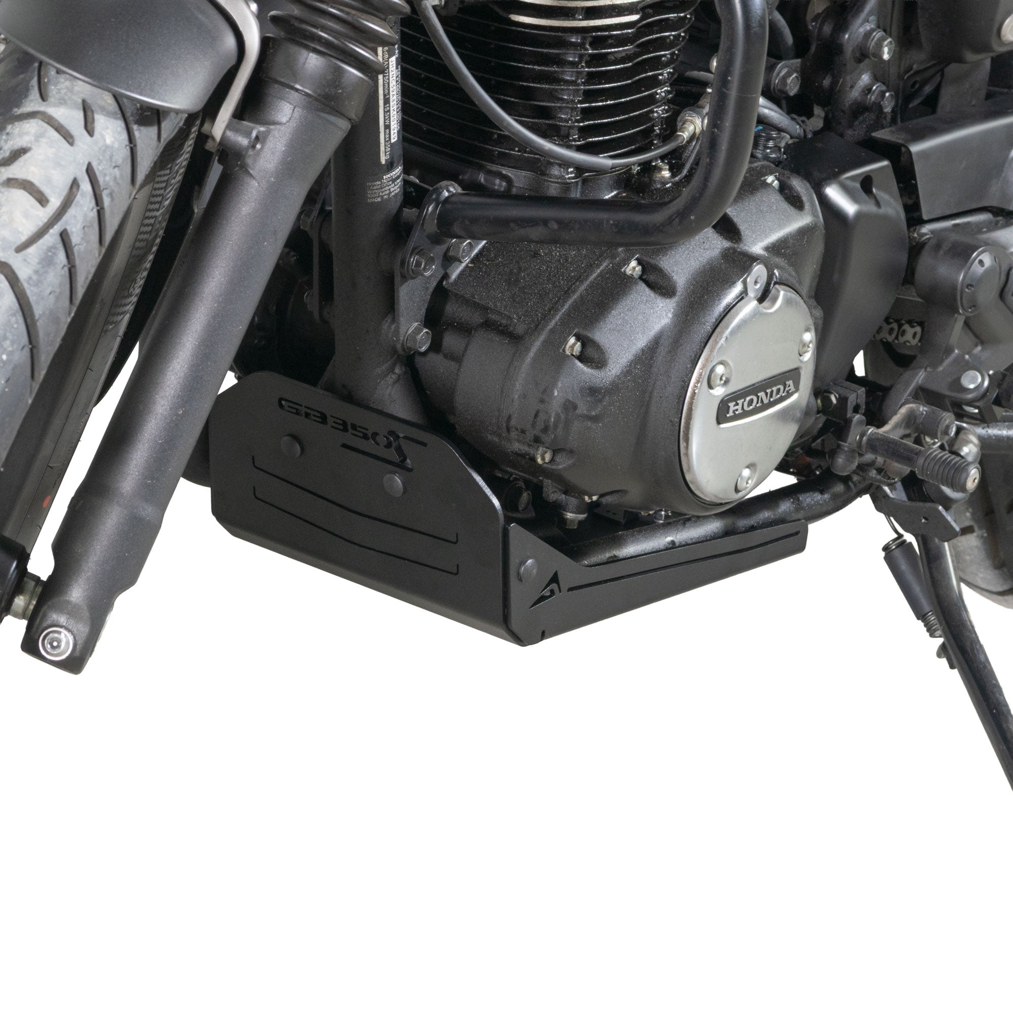 Pyramid Engine Guard | Matte Black | Honda GB350S 2025>Current -  Shop name