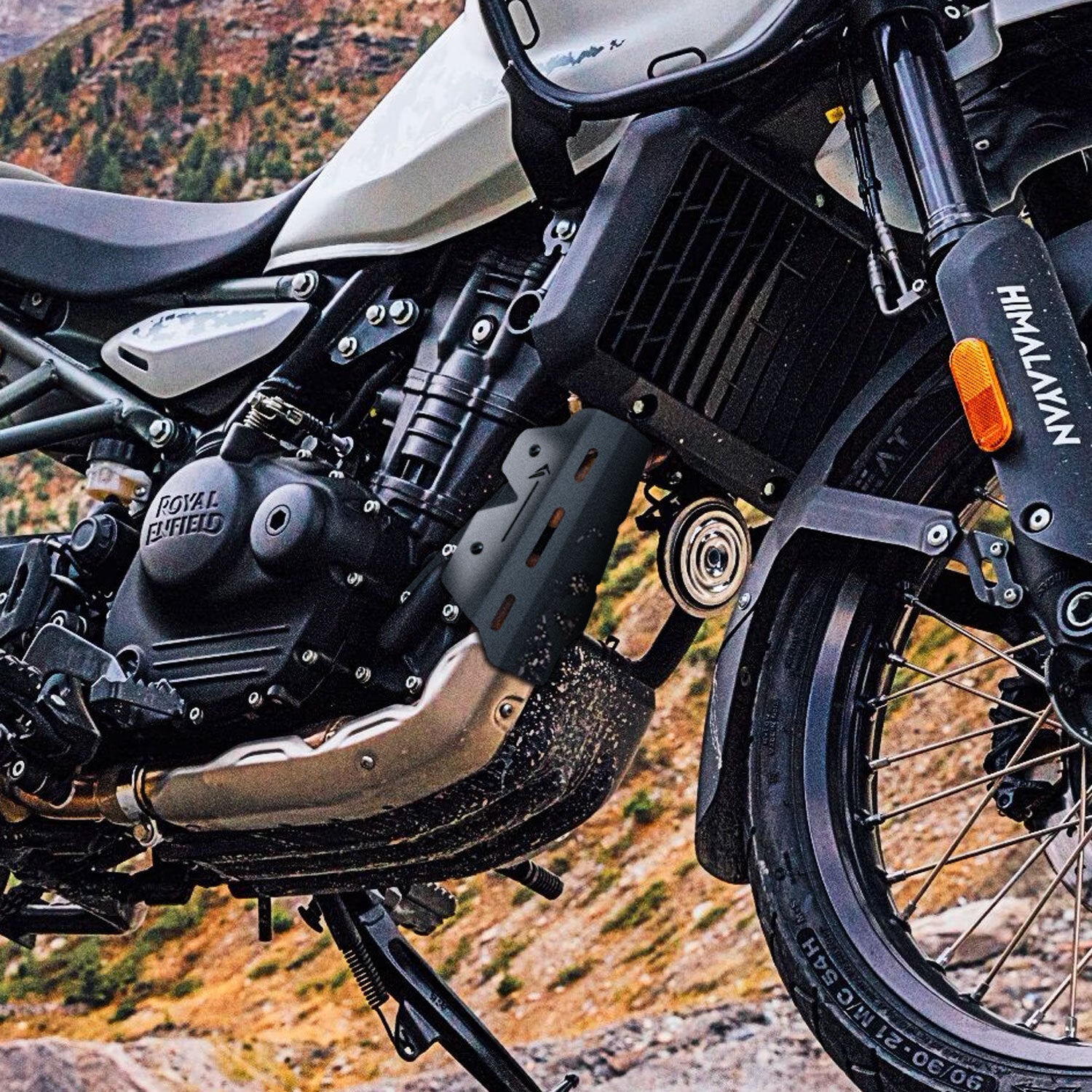 Pyramid Exhaust Guard | Matte Black | Royal Enfield Himayalan 450 2024>Current -  Shop name