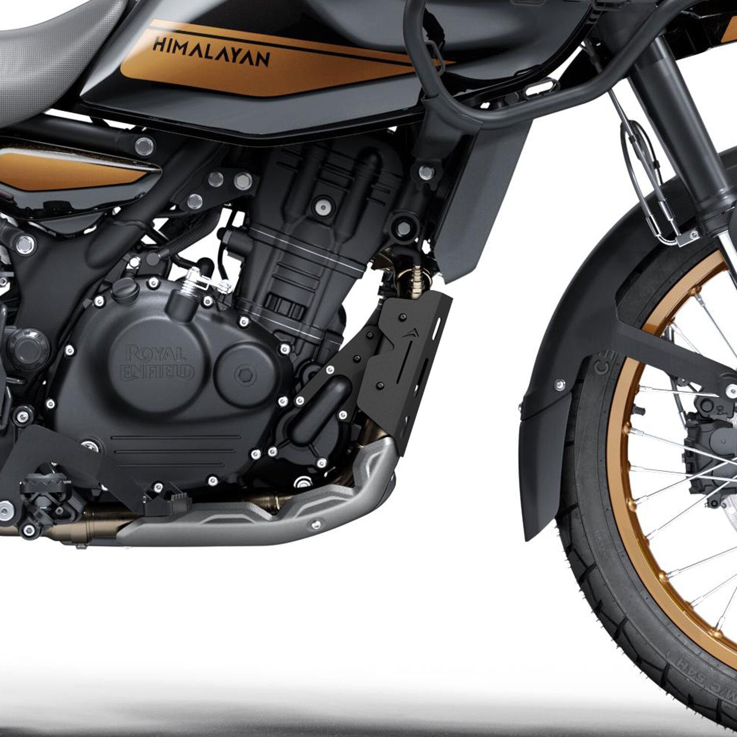 Pyramid Exhaust Guard | Matte Black | Royal Enfield Himayalan 450 2024>Current -  Shop name