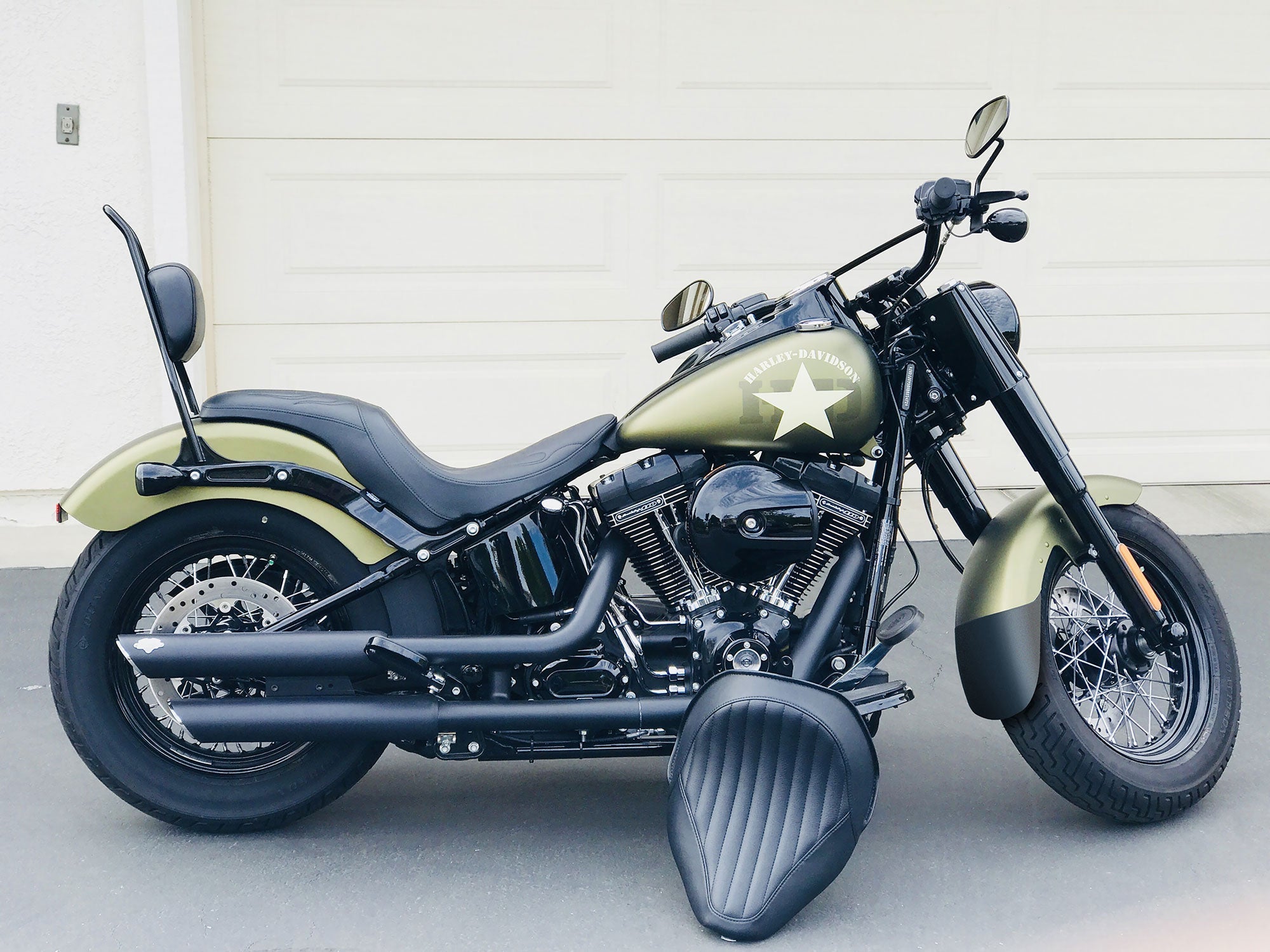 Pyramid Extenda Fenda | Matte Black | Harley Davidson Softail Slim 2013>2024 -  Shop name