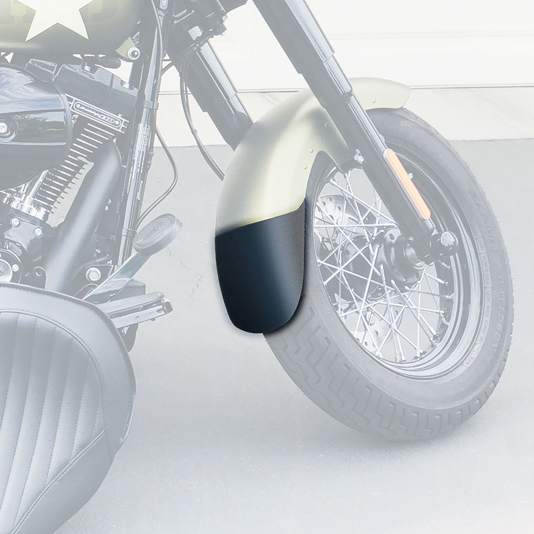 Pyramid Extenda Fenda | Matte Black | Harley Davidson Softail Slim 2013>2024 -  Shop name
