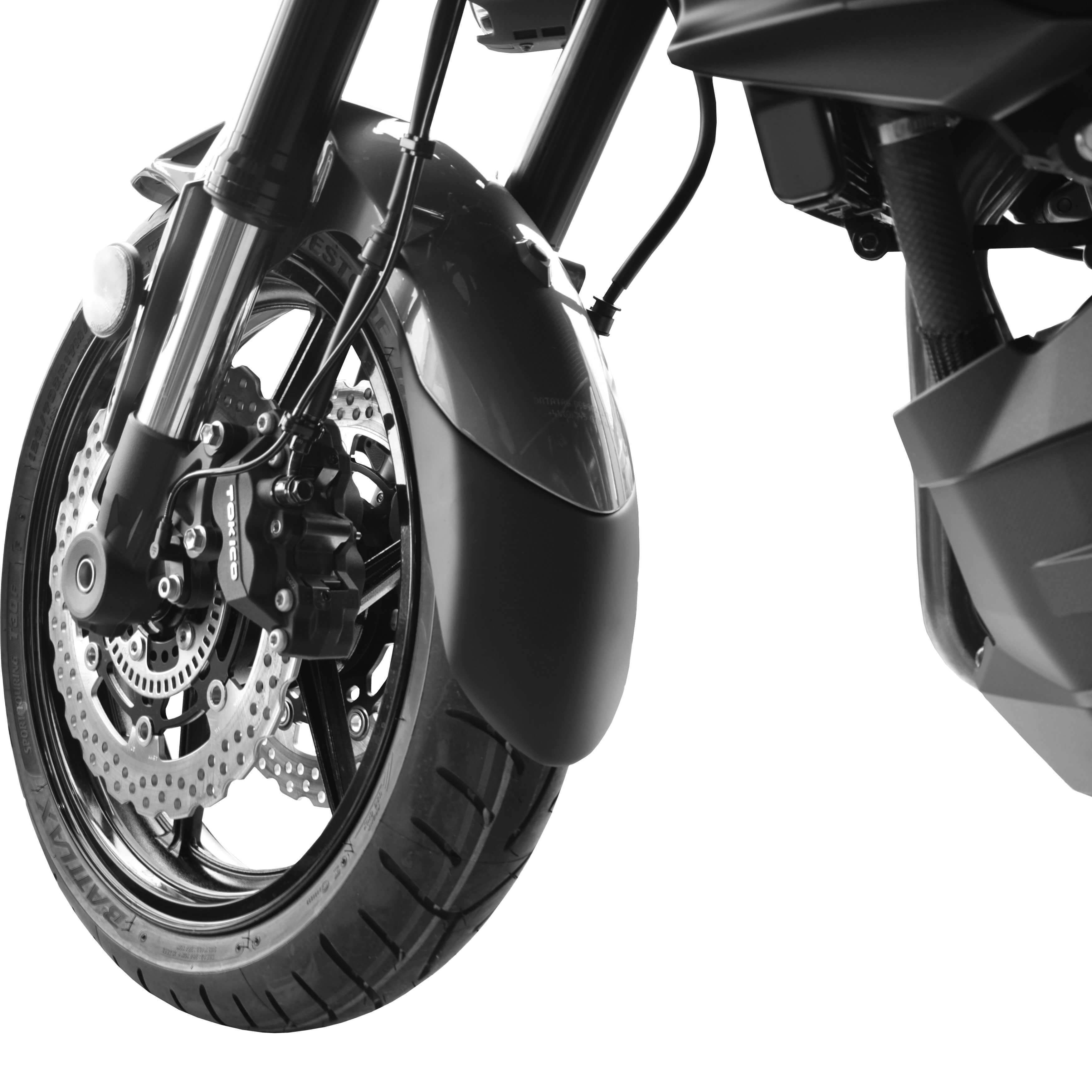 Pyramid Extenda Fenda | Matte Black | Kawasaki Versys 1000 2010>2024-Extenda Fendas-Pyramid Motorcycle Accessories