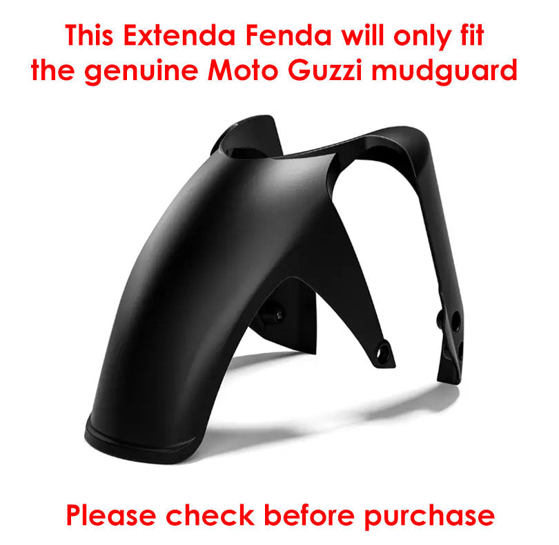 Pyramid Extenda Fenda | Matte Black | Moto Guzzi V85 TT 2019>Current-Extenda Fendas-Pyramid Motorcycle Accessories